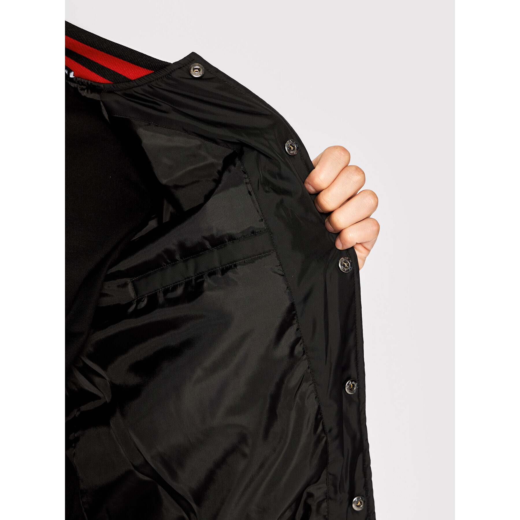 Fila Яке бомбър College FAM0197 Черен Regular Fit - Pepit.bg