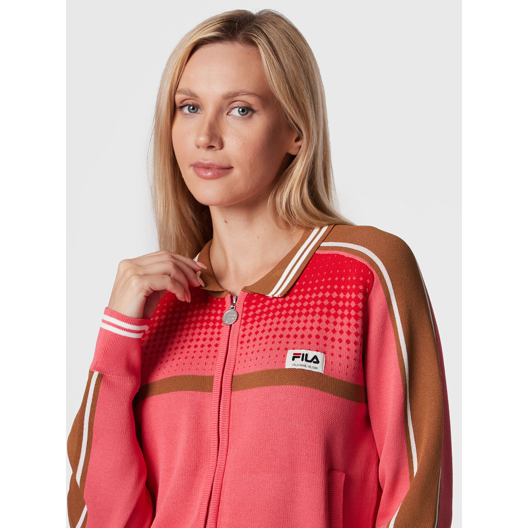 Fila Кардиган Tarazona FAW0233 Розов Regular Fit - Pepit.bg