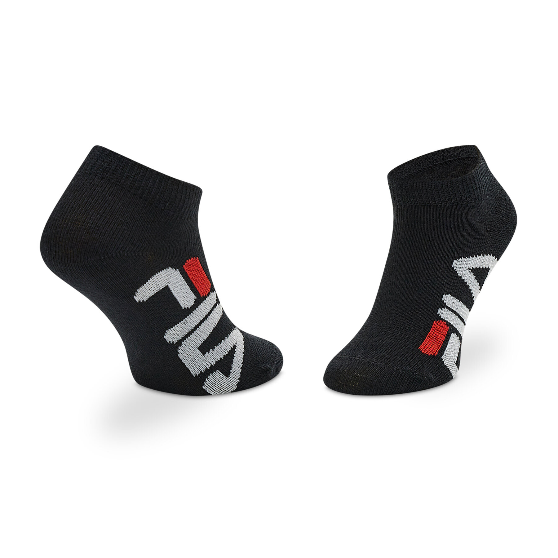 Fila Комплект 3 чифта дълги чорапи детски Calza Invisibile F8199/3 Черен - Pepit.bg