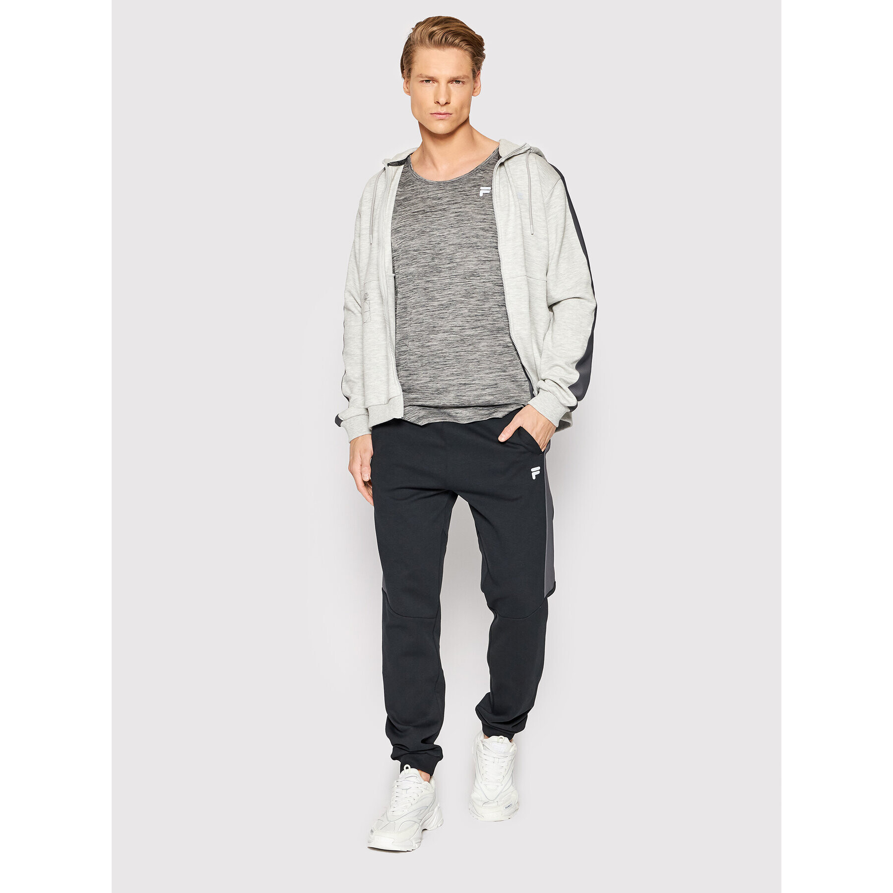 Fila Мъжки топ Rachow FAM0061 Сив Regular Fit - Pepit.bg