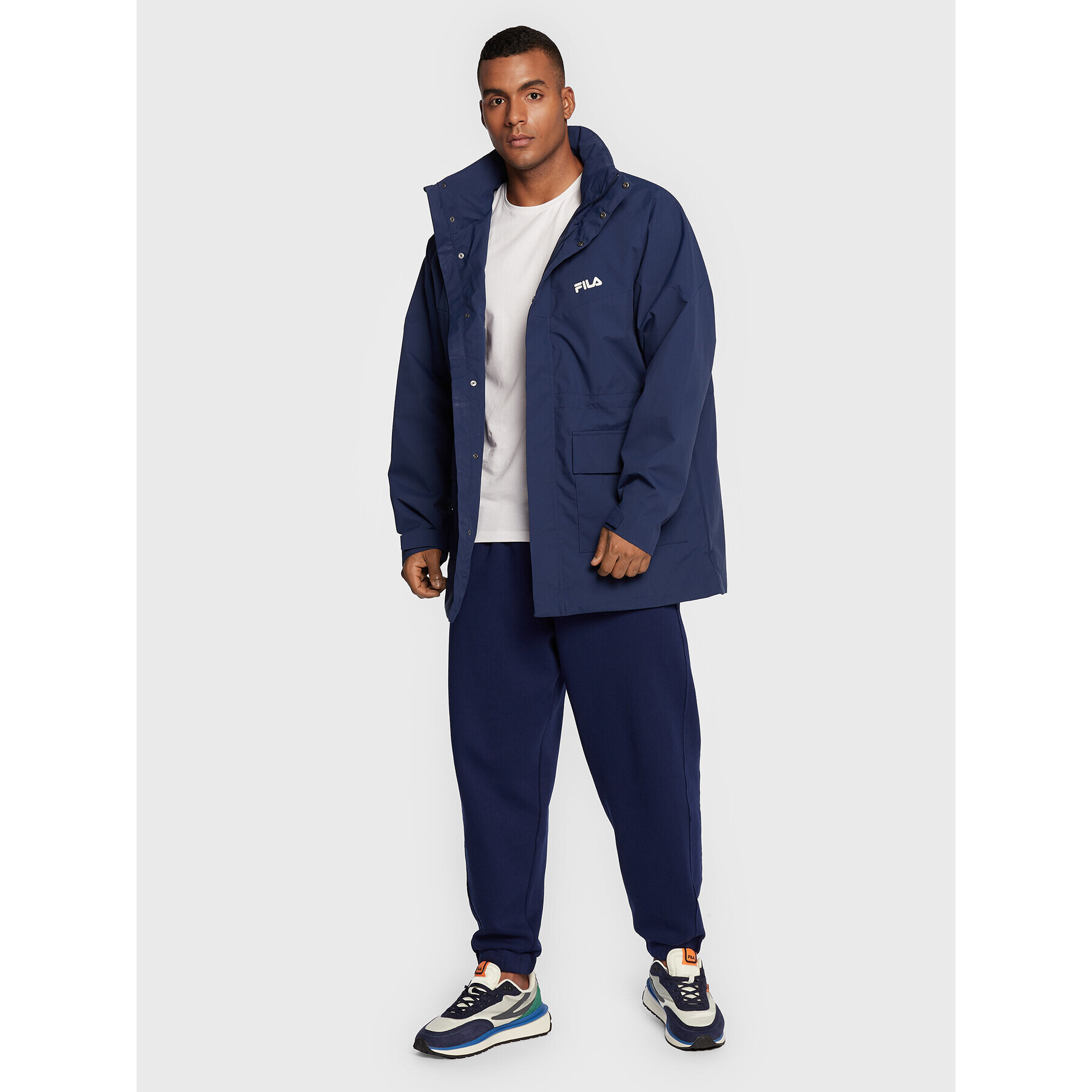 Fila Парка Tanvald FAM0195 Тъмносин Regular Fit - Pepit.bg