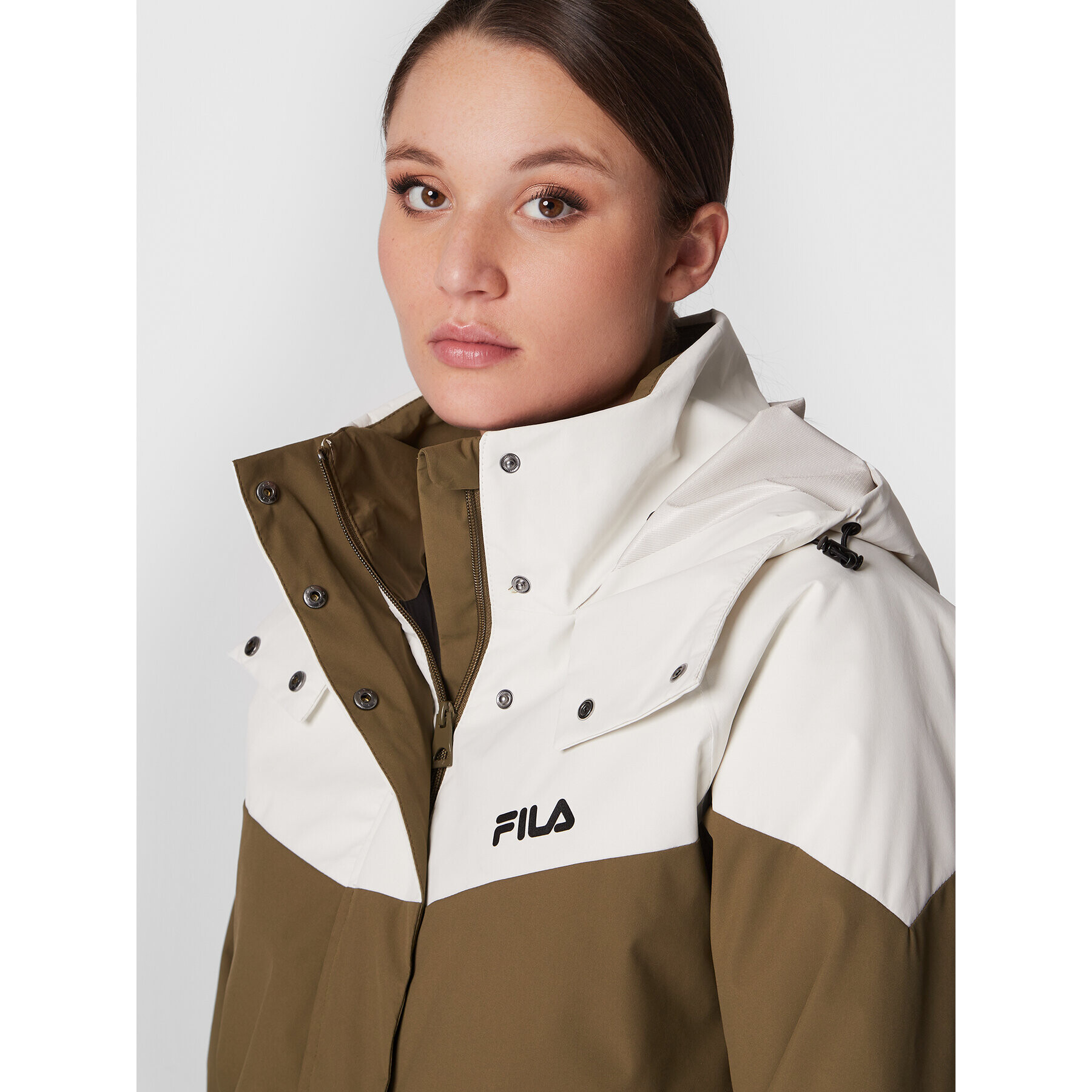 Fila Парка Turcin FAW0289 Зелен Regular Fit - Pepit.bg