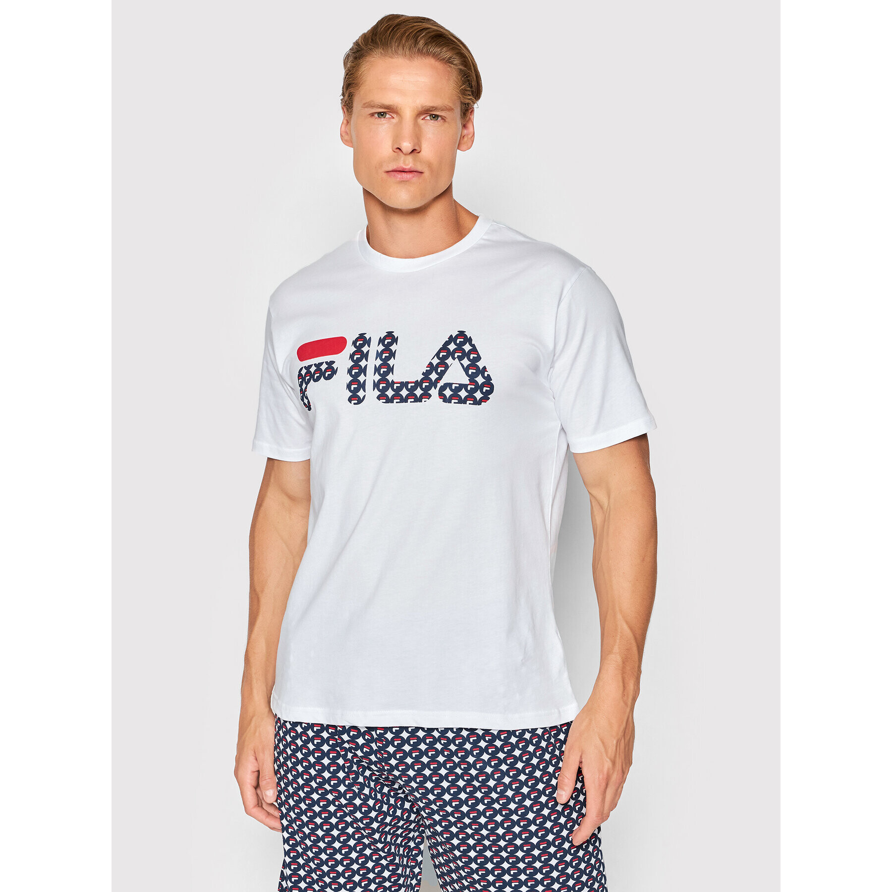 Fila Пижама FPS1098 Бял Regular Fit - Pepit.bg