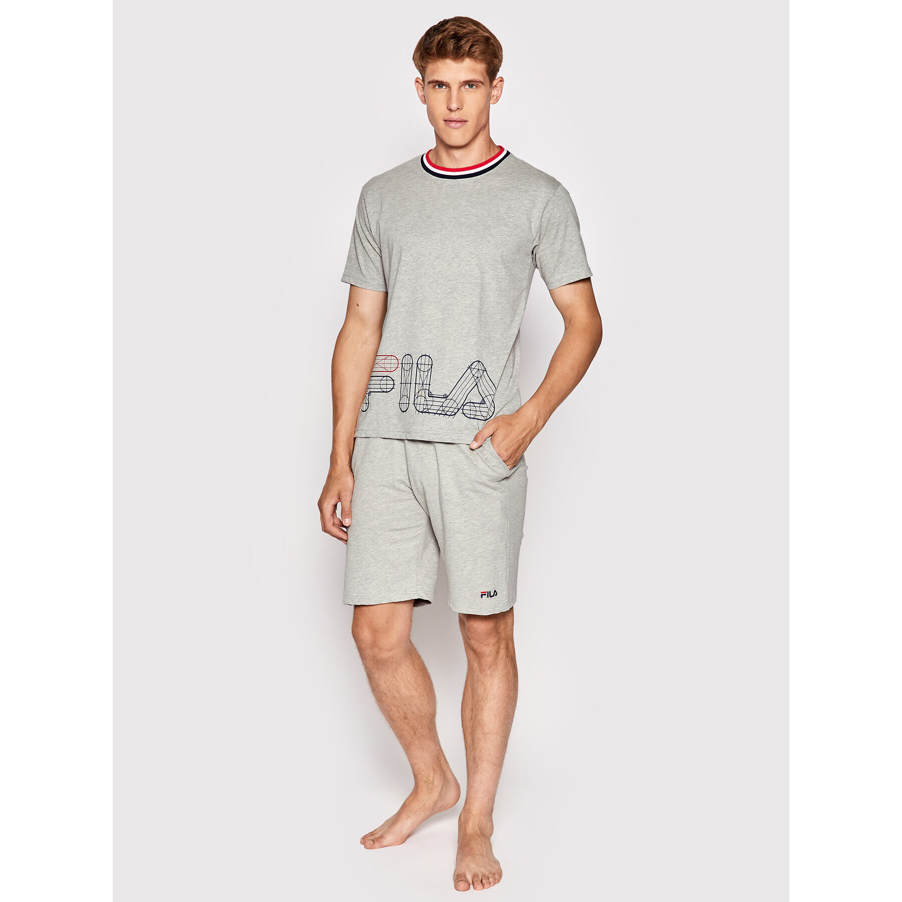 Fila Пижама FPS1100 Сив Regular Fit - Pepit.bg