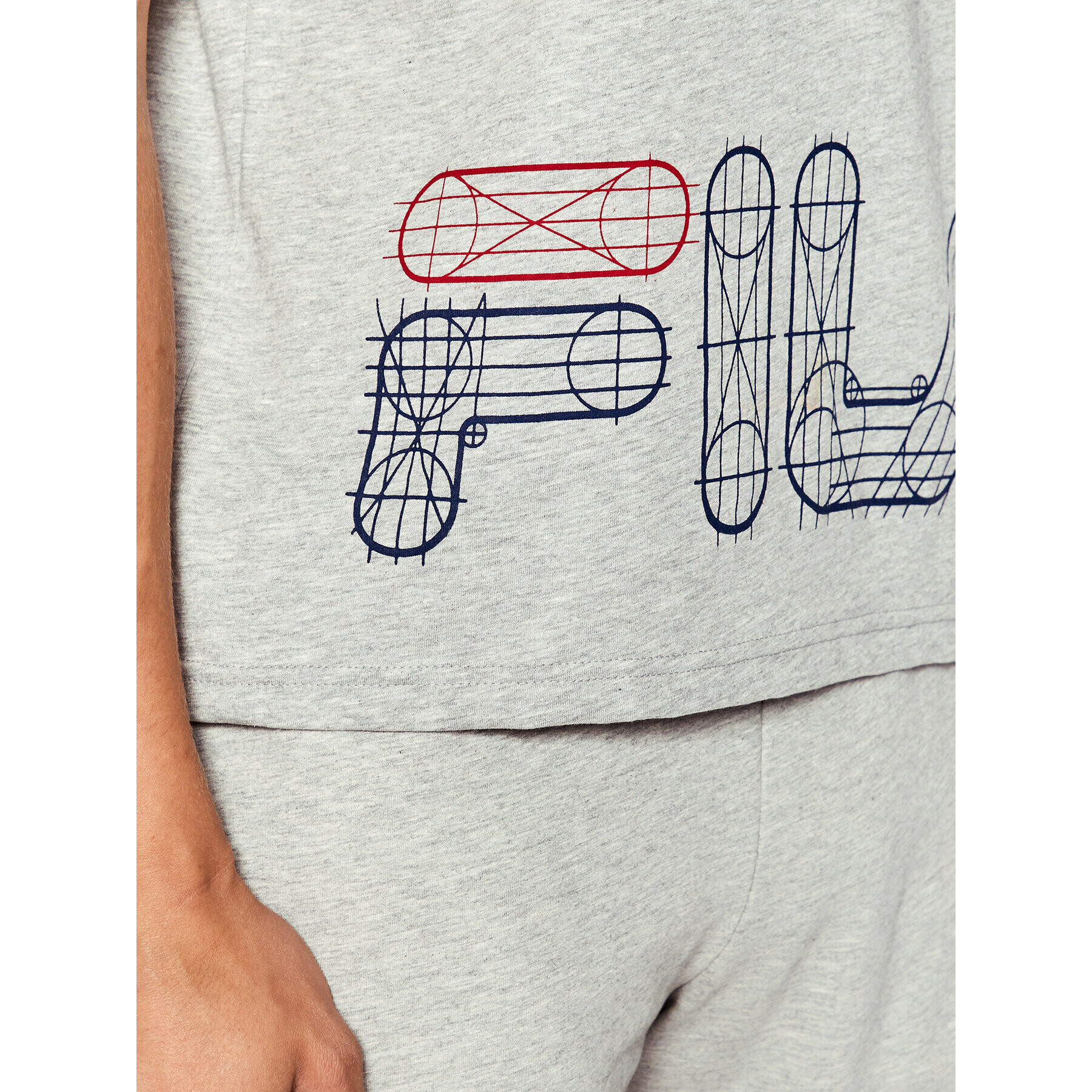 Fila Пижама FPS1100 Сив Regular Fit - Pepit.bg