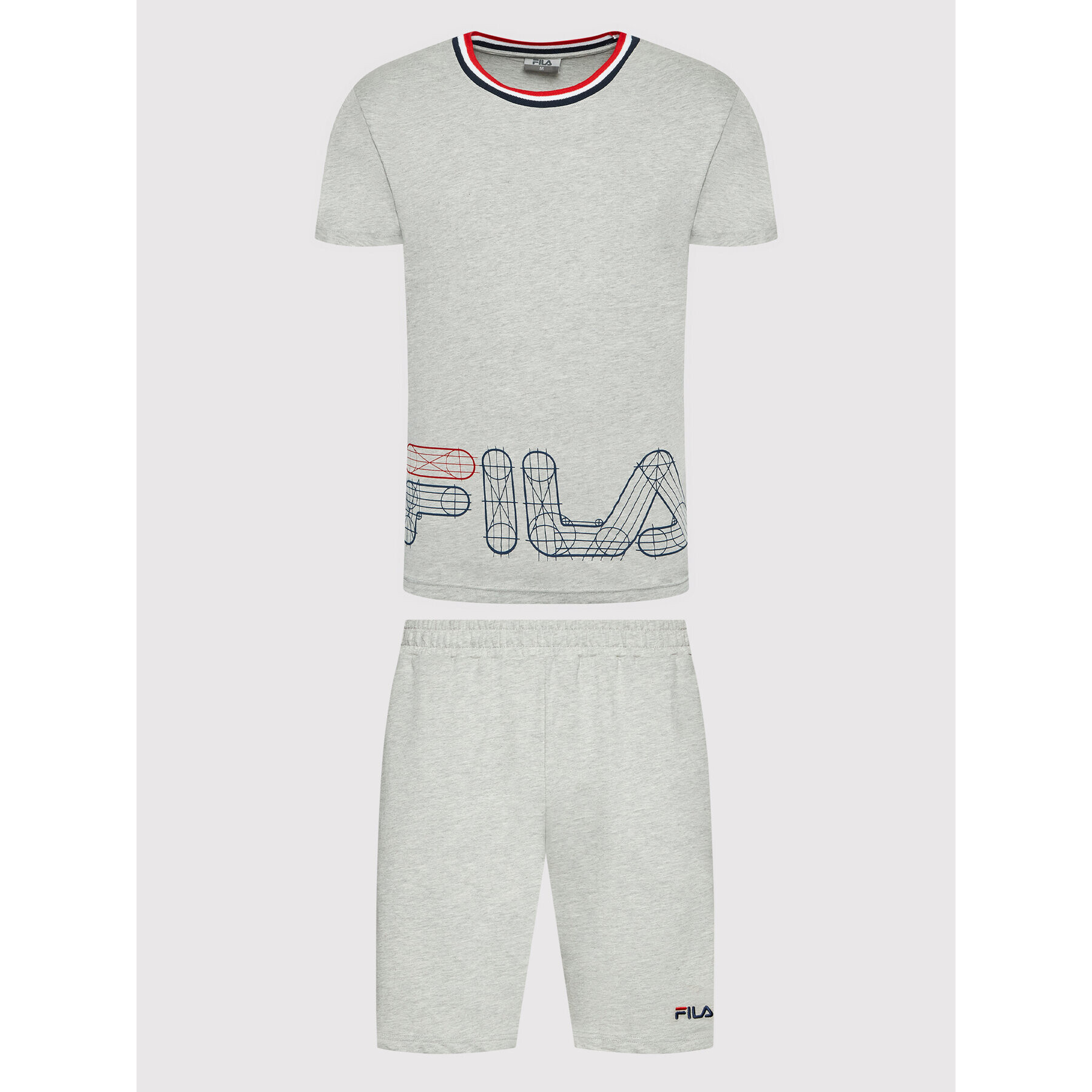 Fila Пижама FPS1100 Сив Regular Fit - Pepit.bg