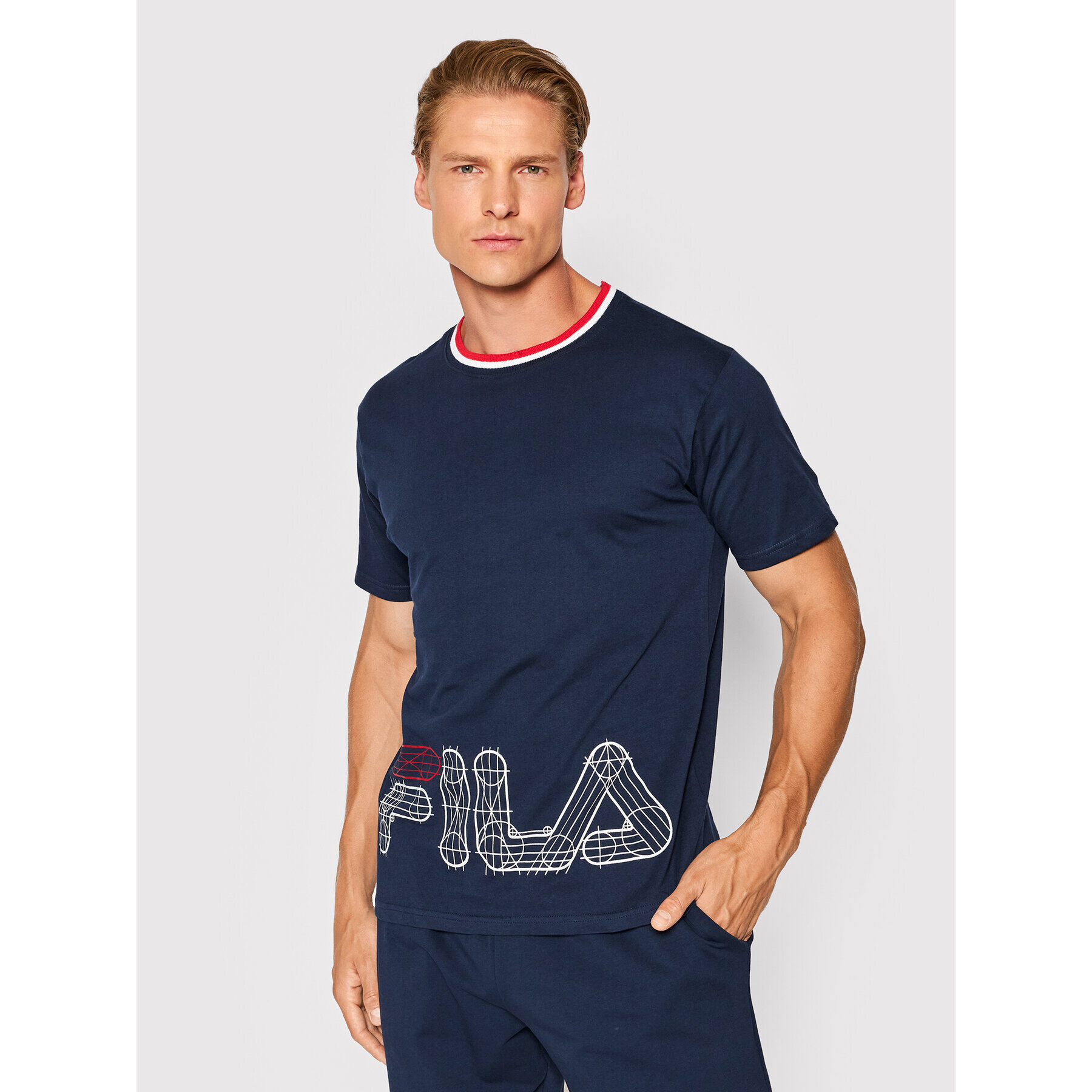 Fila Пижама FPS1100 Тъмносин Regular Fit - Pepit.bg