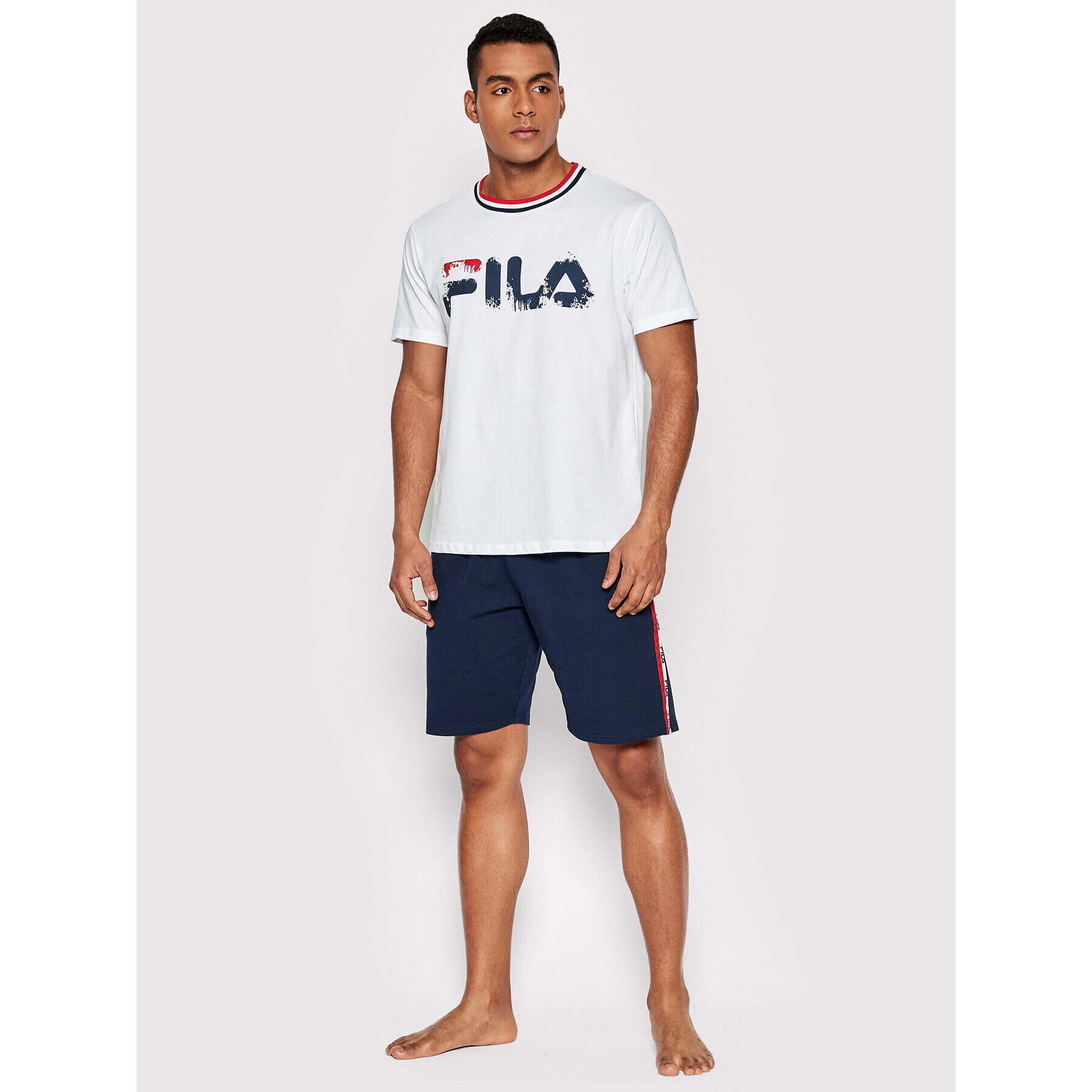 Fila Пижама Uomo FPS1096 Бял Regular Fit - Pepit.bg