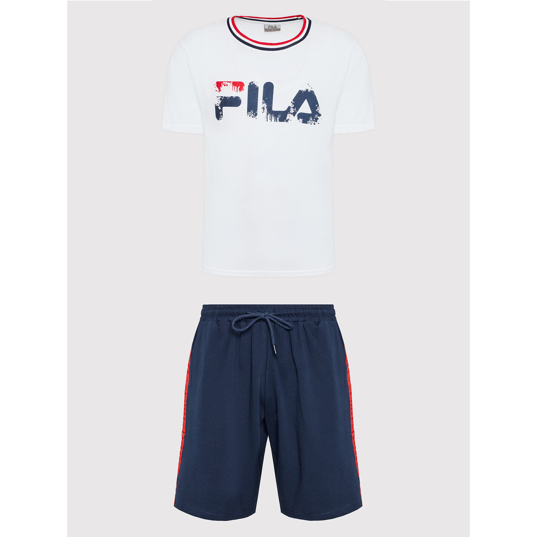 Fila Пижама Uomo FPS1096 Бял Regular Fit - Pepit.bg