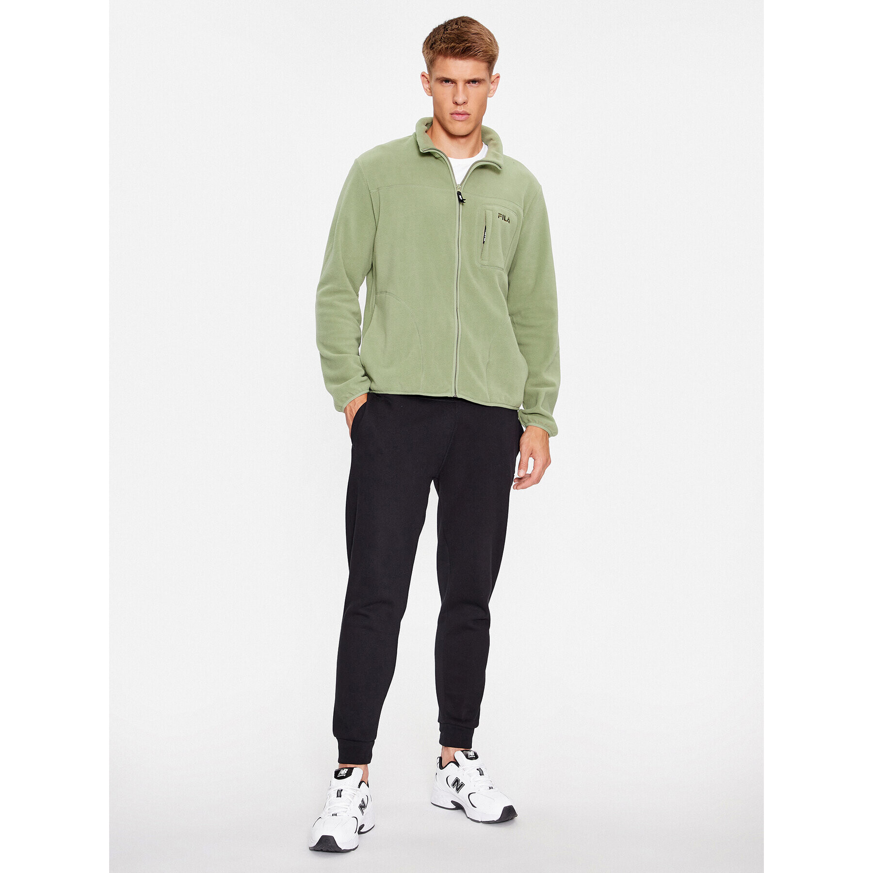 Fila Полар FAM0457 Зелен Regular Fit - Pepit.bg