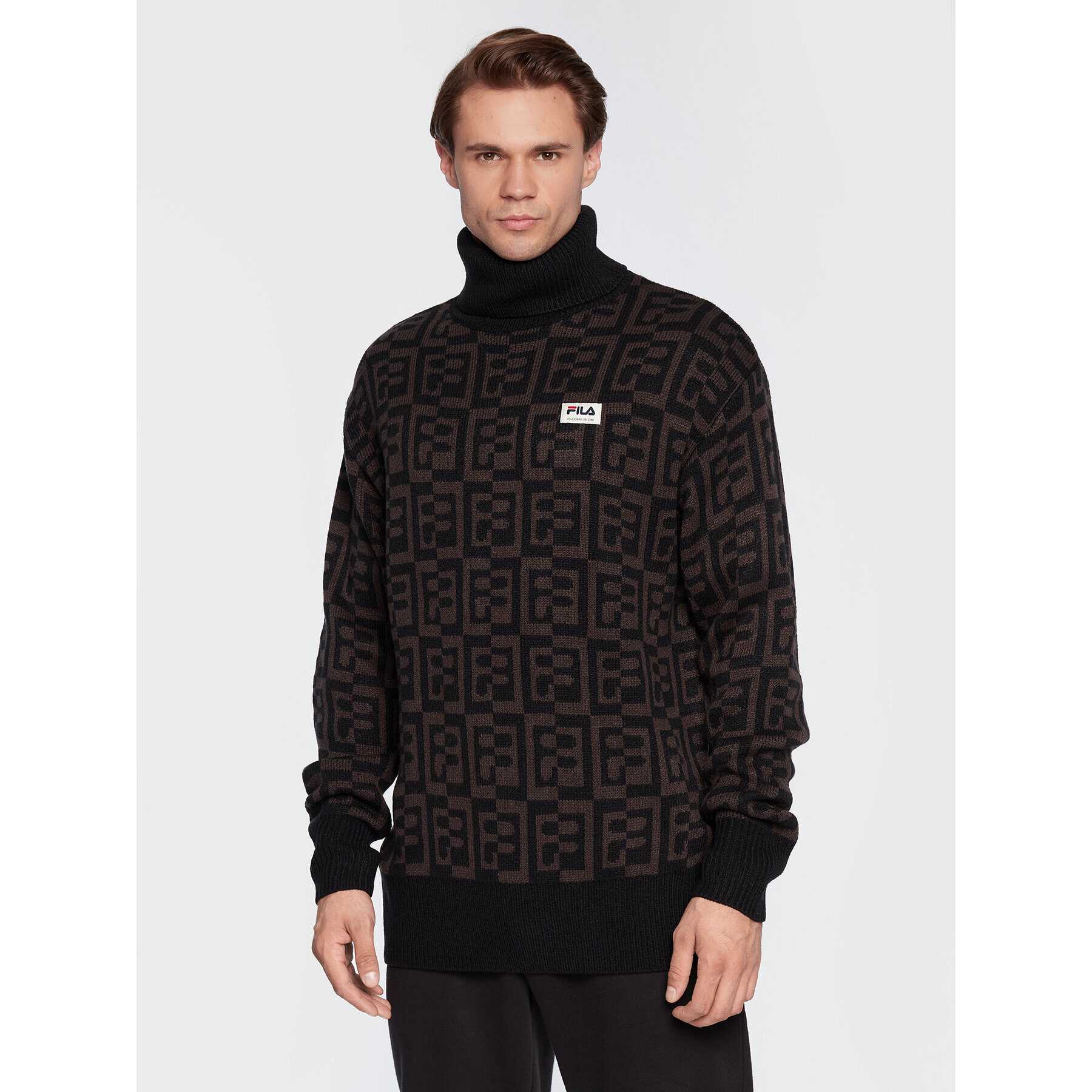 Fila Поло Tolentino FAM0158 Черен Regular Fit - Pepit.bg