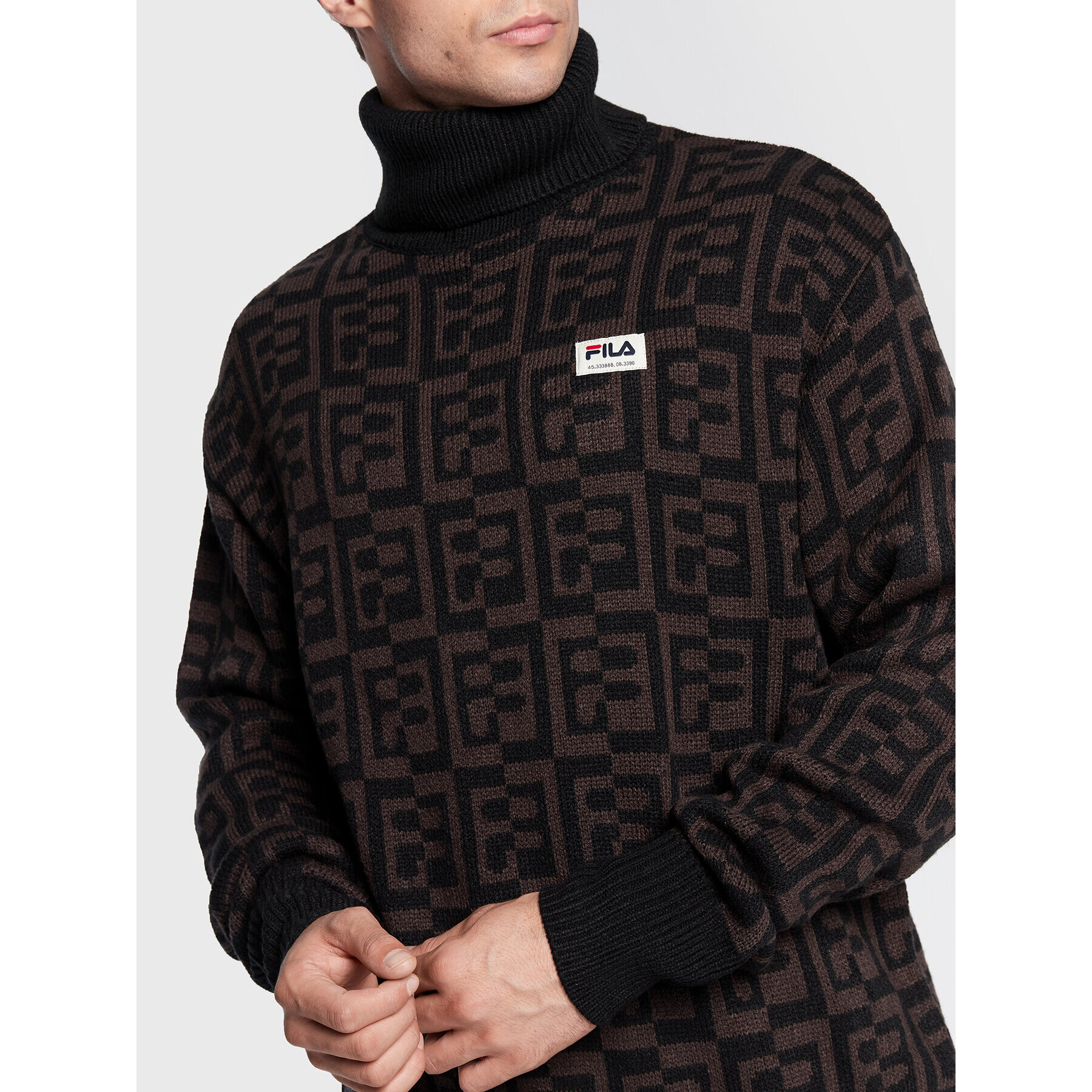 Fila Поло Tolentino FAM0158 Черен Regular Fit - Pepit.bg