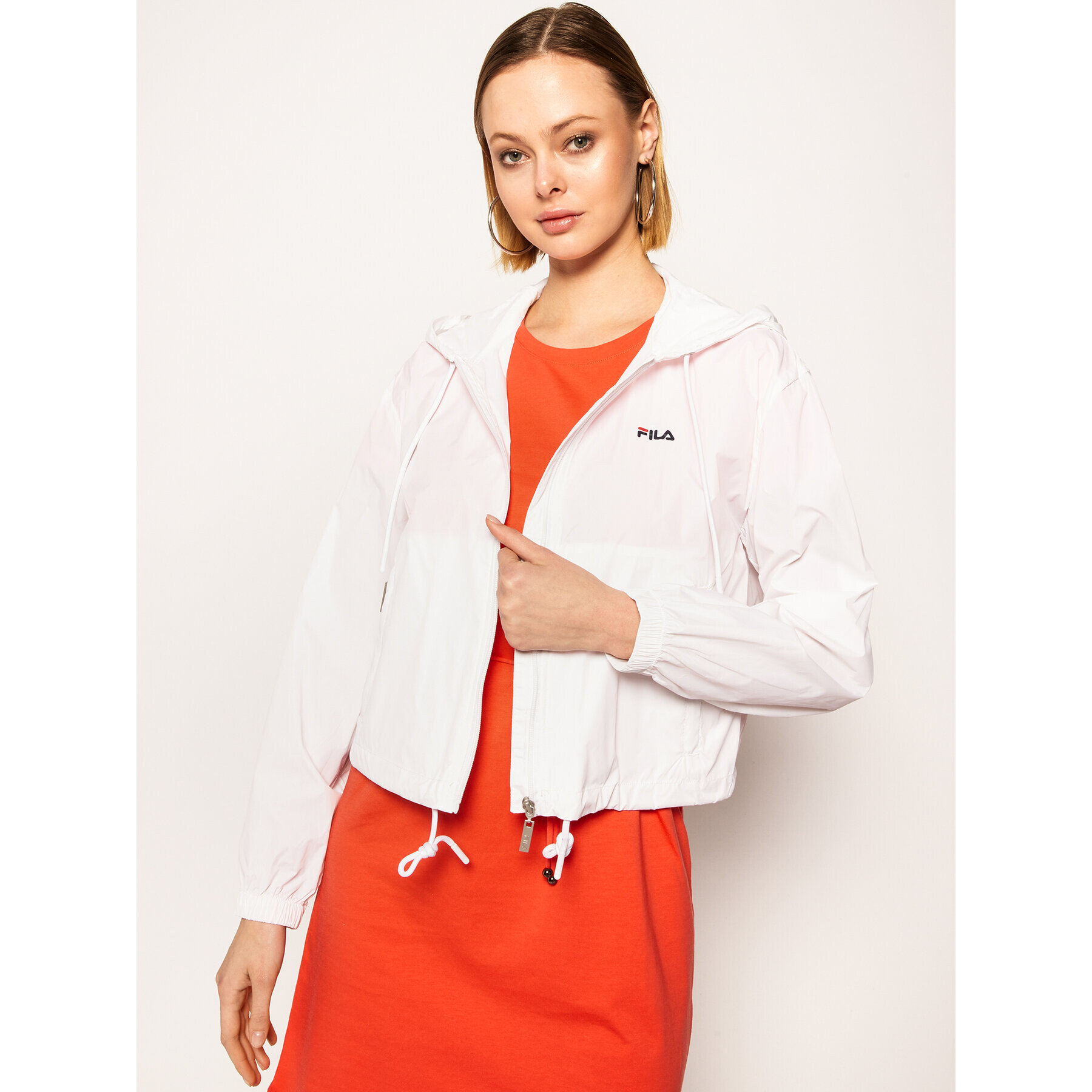 Fila Преходно яке Earlene 687601 Бял Regular Fit - Pepit.bg