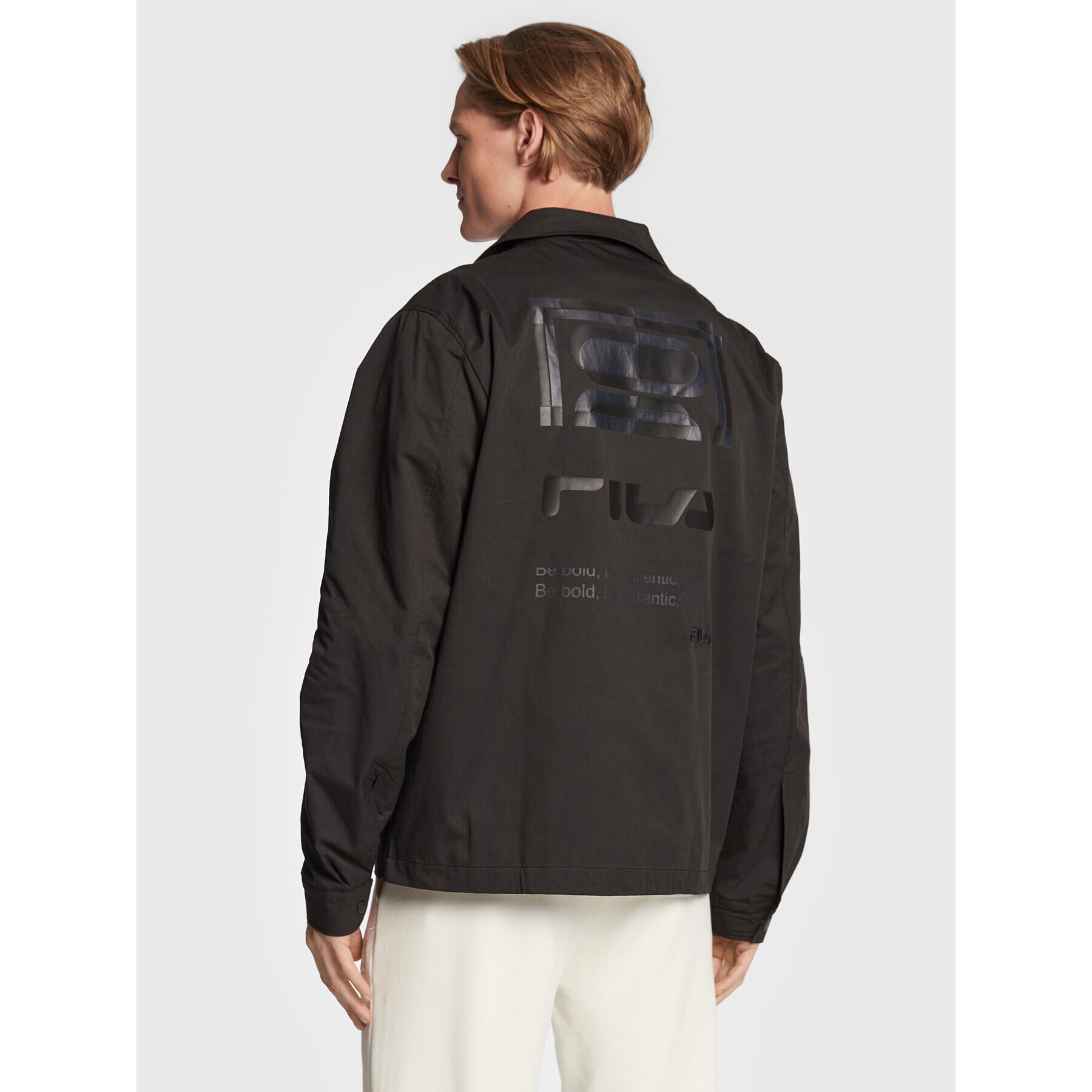 Fila Преходно яке Termoli FAM0148 Черен Regular Fit - Pepit.bg