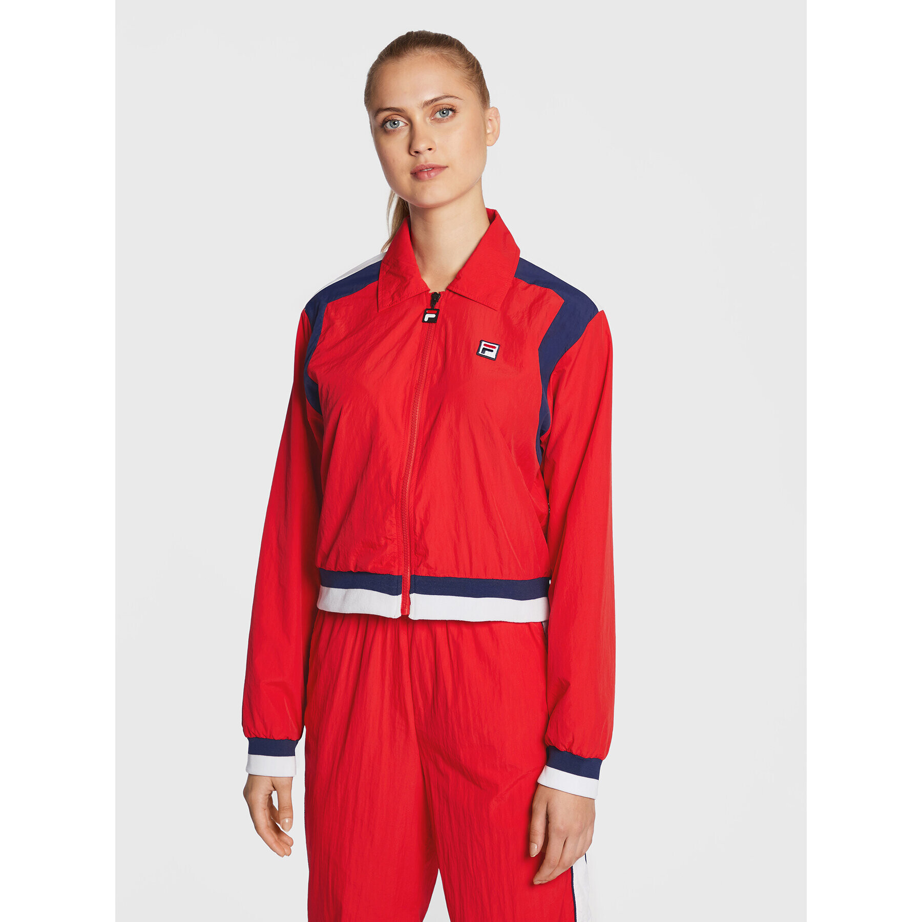 Fila Преходно яке Zunyi FAW0262 Червен Relaxed Fit - Pepit.bg