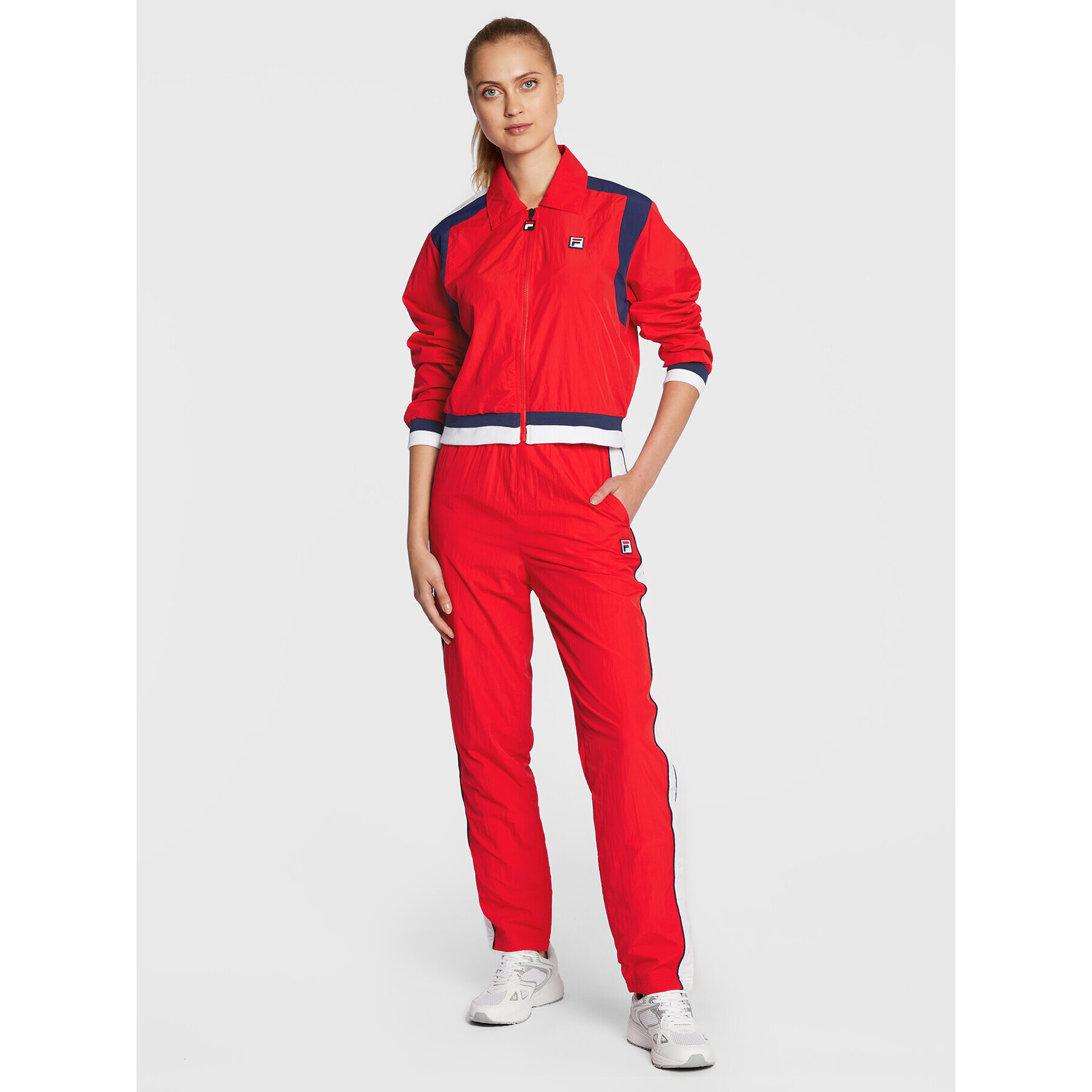 Fila Преходно яке Zunyi FAW0262 Червен Relaxed Fit - Pepit.bg