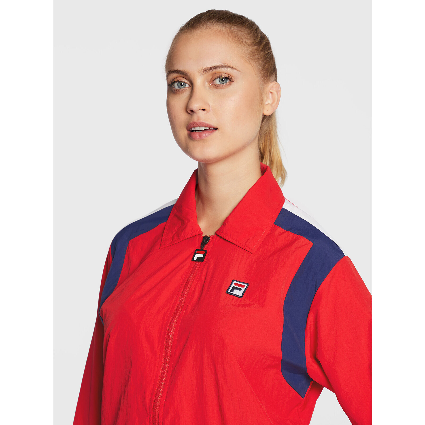 Fila Преходно яке Zunyi FAW0262 Червен Relaxed Fit - Pepit.bg