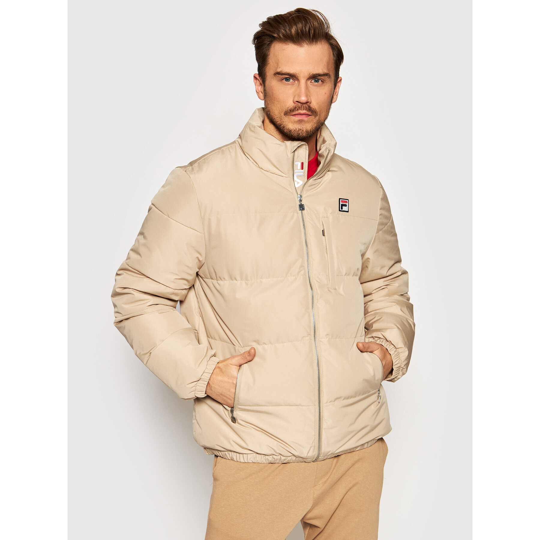 Fila Пухено яке Avventura 687859 Бежов Regular Fit - Pepit.bg