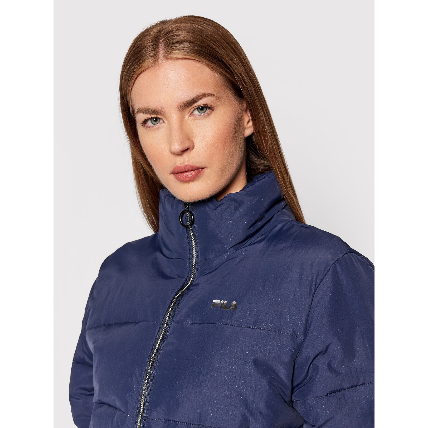 Fila Пухено яке Debra 689004 Тъмносин Regular Fit - Pepit.bg