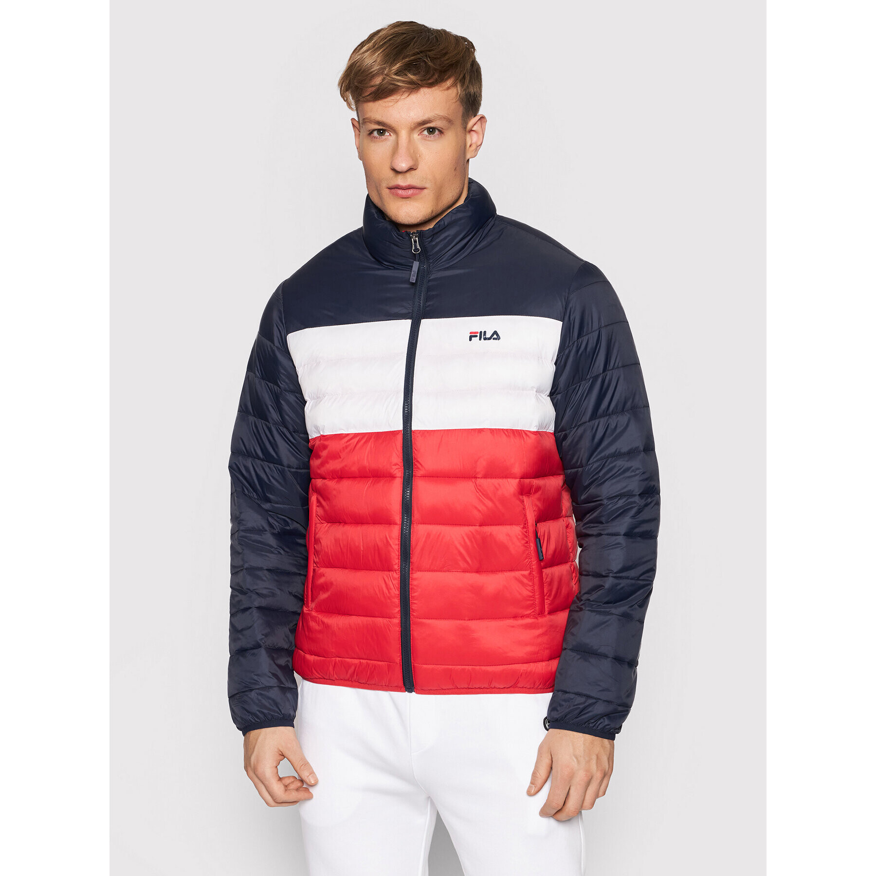 Fila Пухено яке Emory 688939 Тъмносин Regular Fit - Pepit.bg