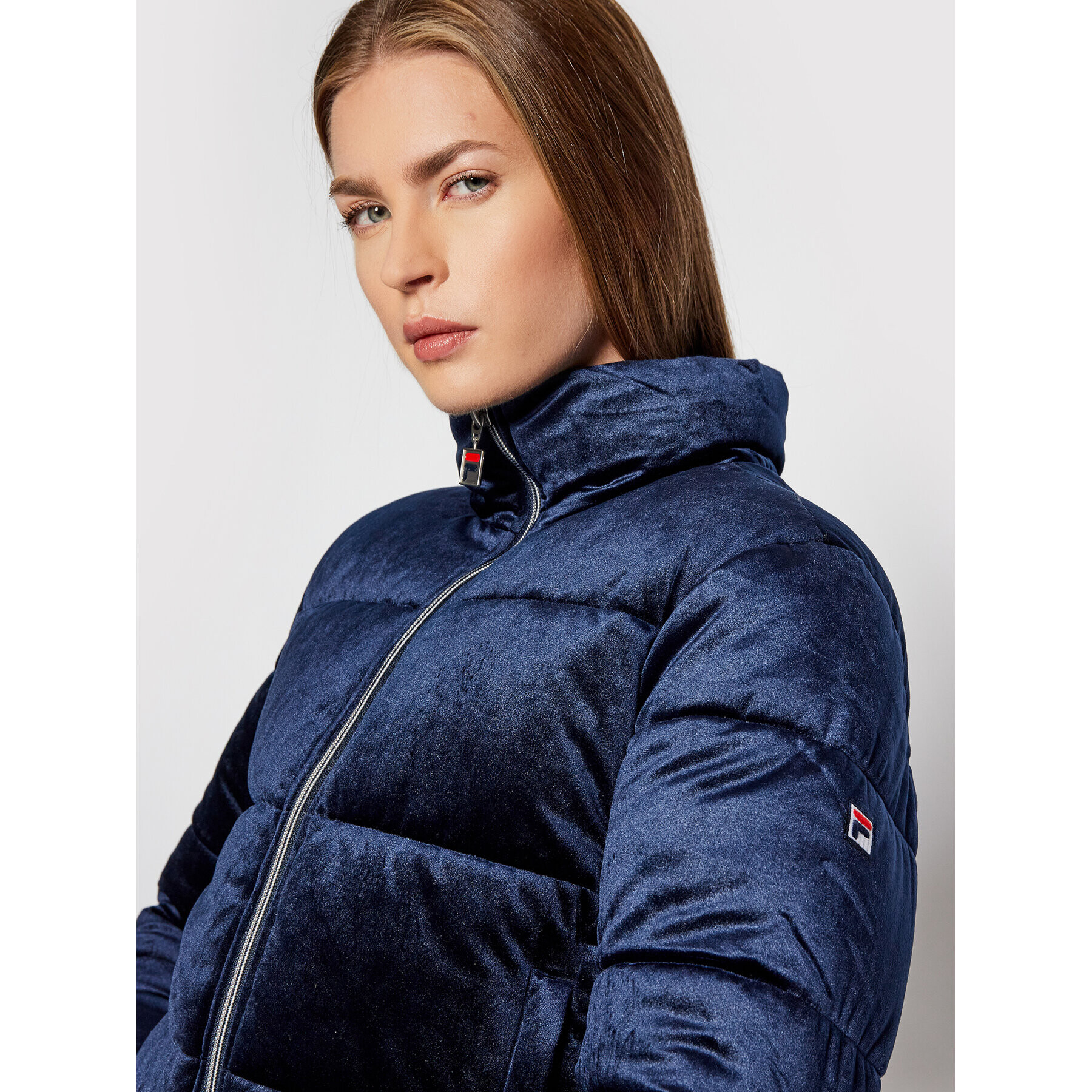 Fila Пухено яке Tavi 689162 Тъмносин Regular Fit - Pepit.bg