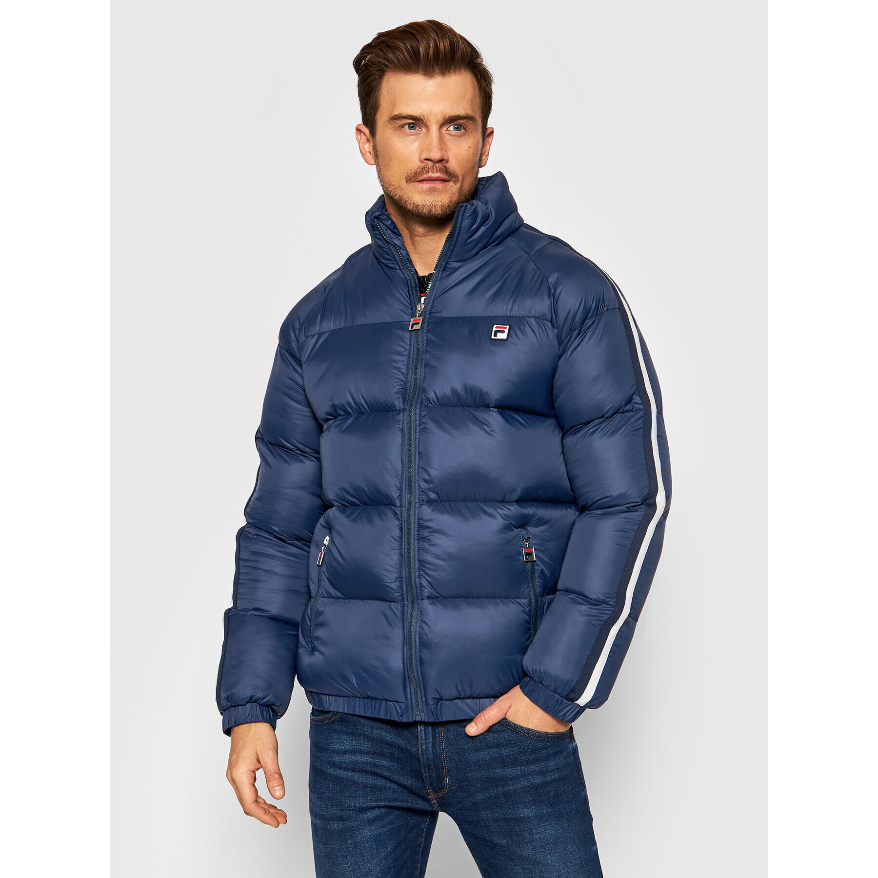 Fila Пухено яке Tove 689177 Тъмносин Regular Fit - Pepit.bg