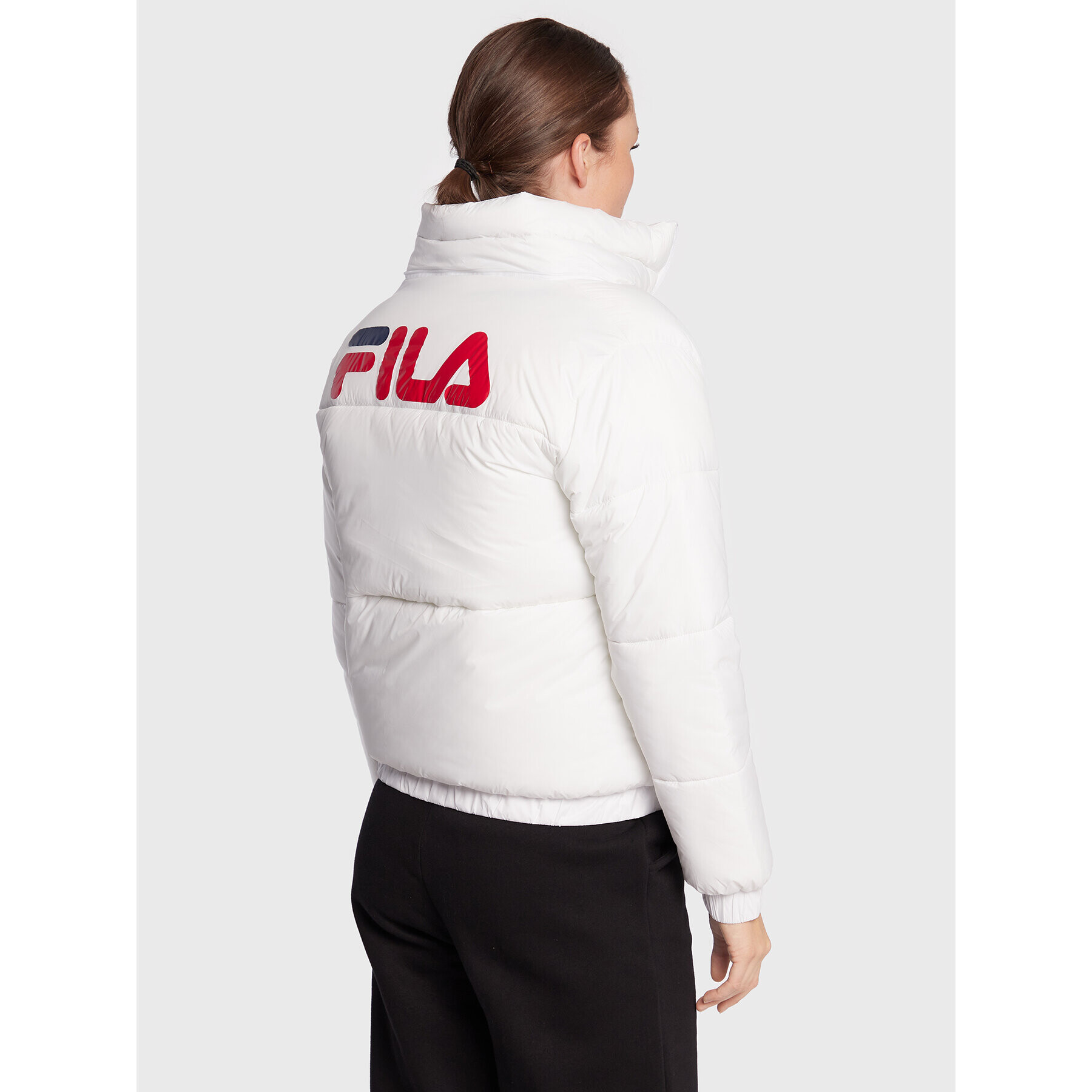 Fila Пухено яке Bender FAW0259 Бял Regular Fit - Pepit.bg