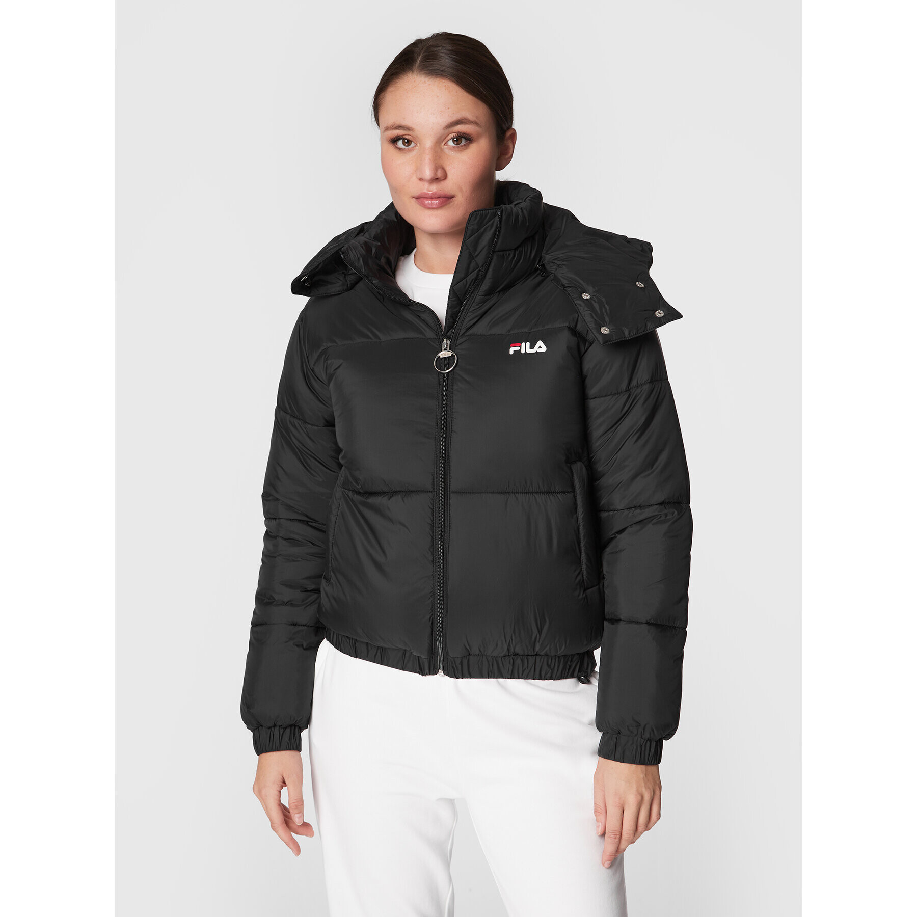 Fila Пухено яке Bender FAW0259 Черен Regular Fit - Pepit.bg