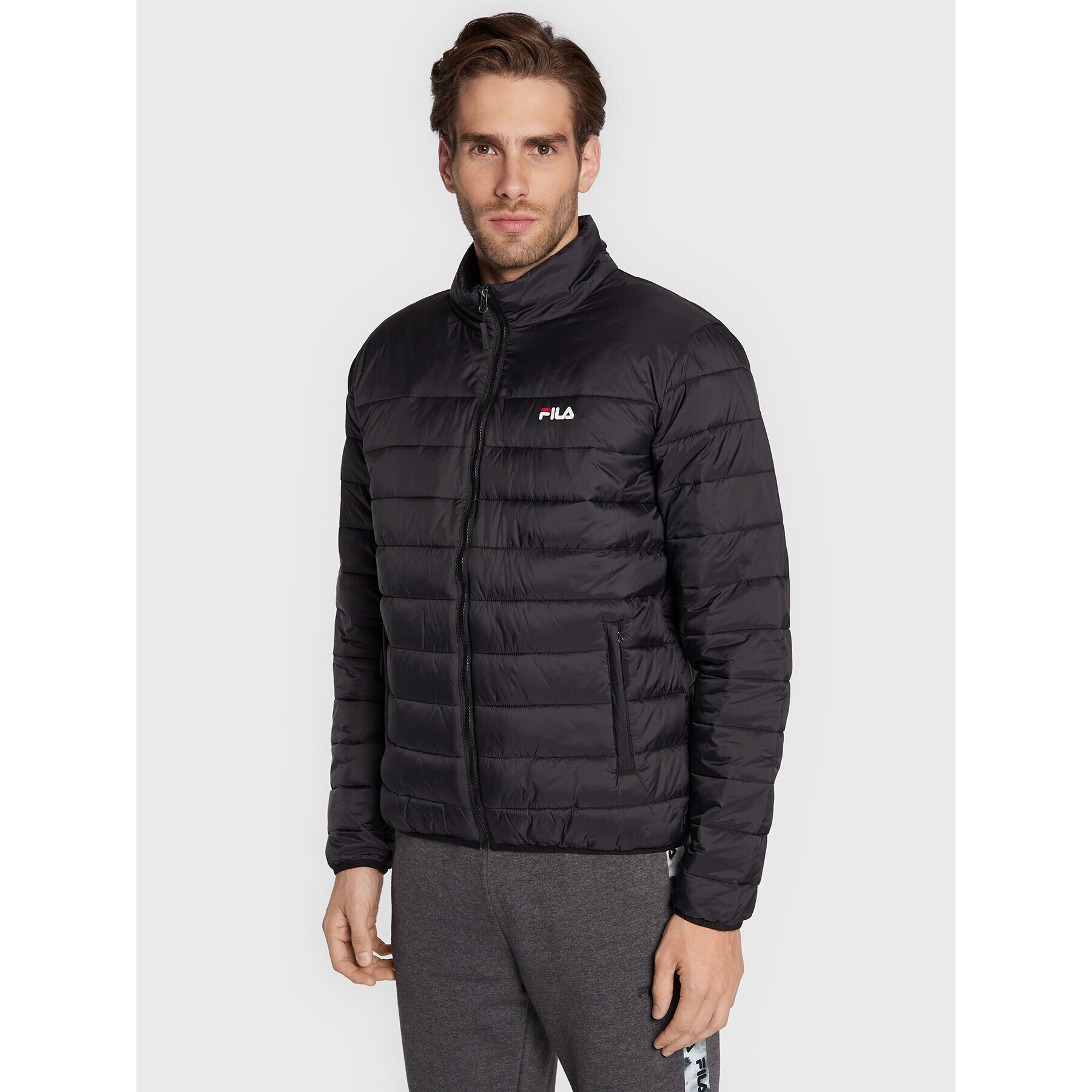 Fila Пухено яке Berglern FAM0351 Черен Regular Fit - Pepit.bg