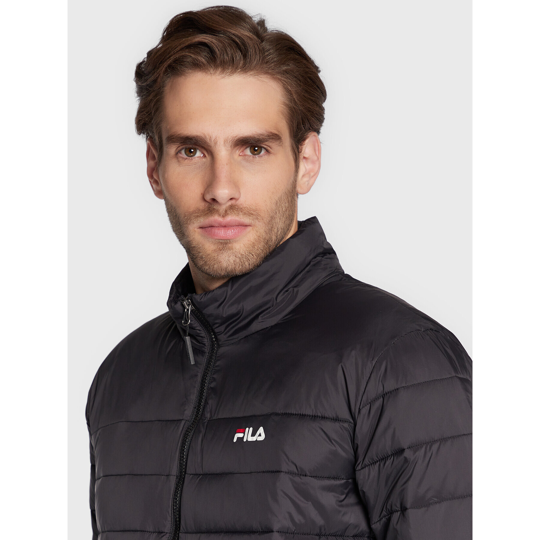 Fila Пухено яке Berglern FAM0351 Черен Regular Fit - Pepit.bg