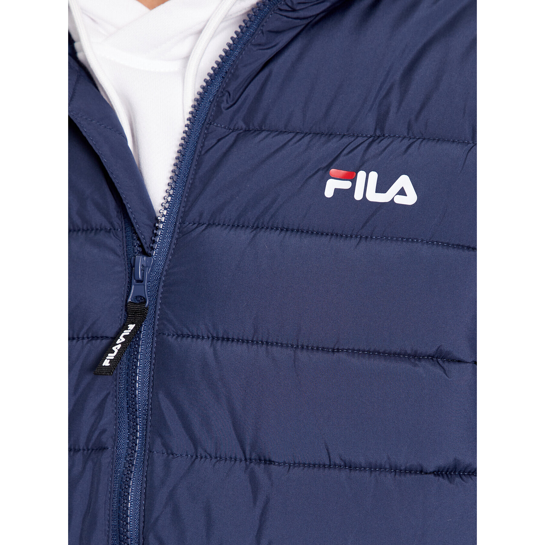 Fila Пухено яке FAM0456 Тъмносин Regular Fit - Pepit.bg