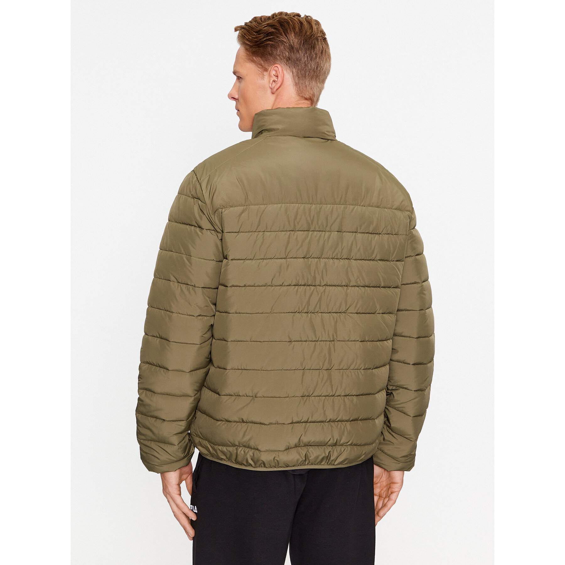 Fila Пухено яке FAM0456 Зелен Regular Fit - Pepit.bg
