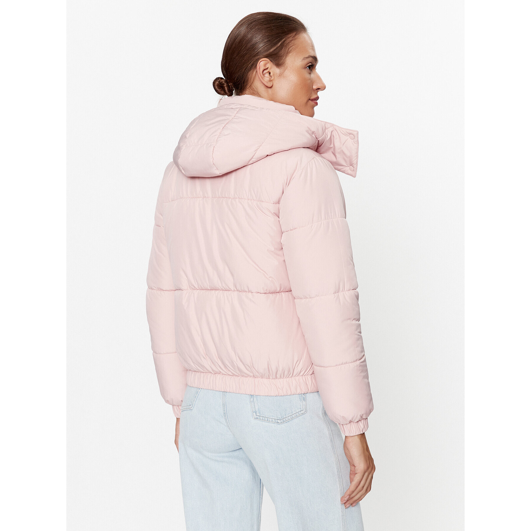 Fila Пухено яке FAW0549 Розов Regular Fit - Pepit.bg