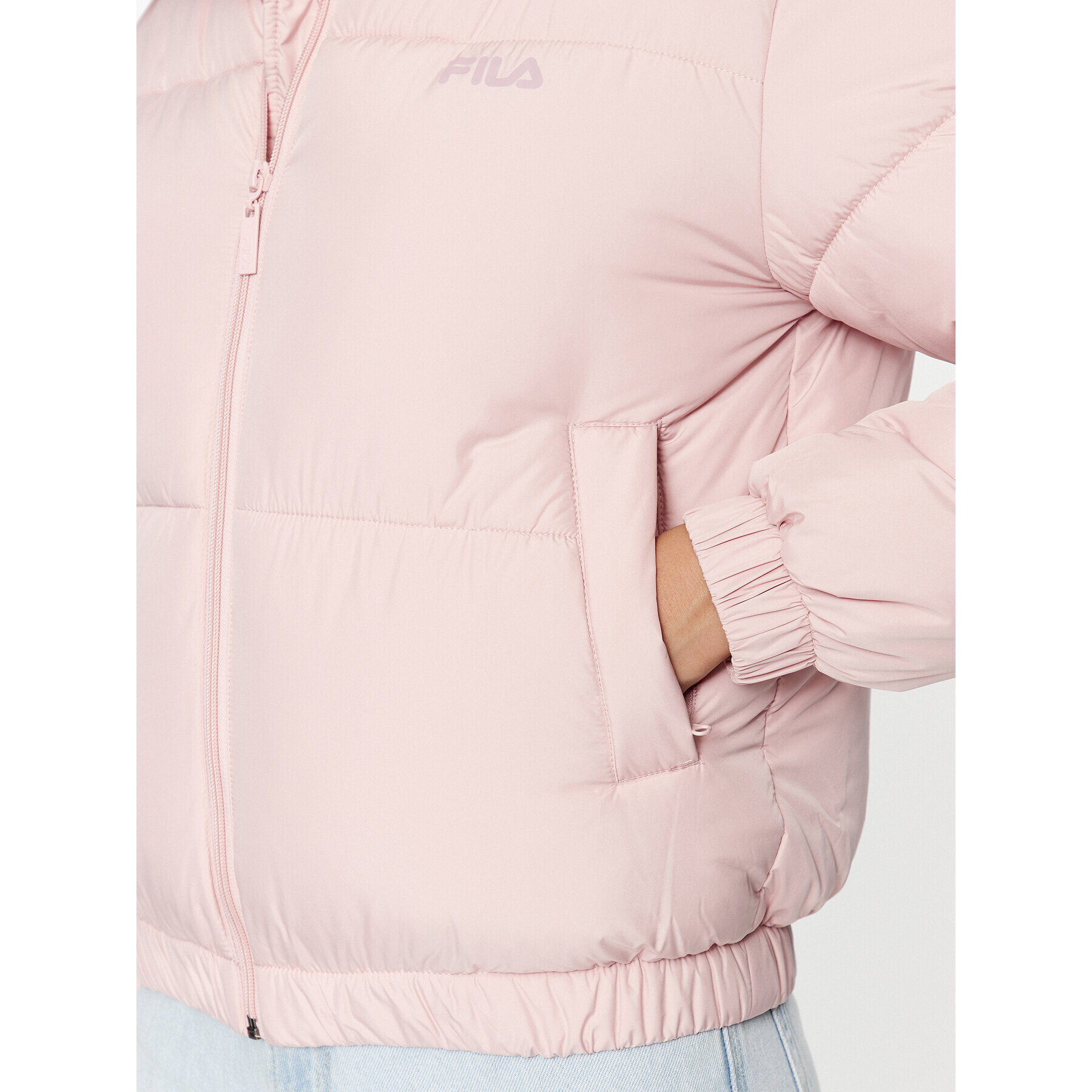 Fila Пухено яке FAW0549 Розов Regular Fit - Pepit.bg