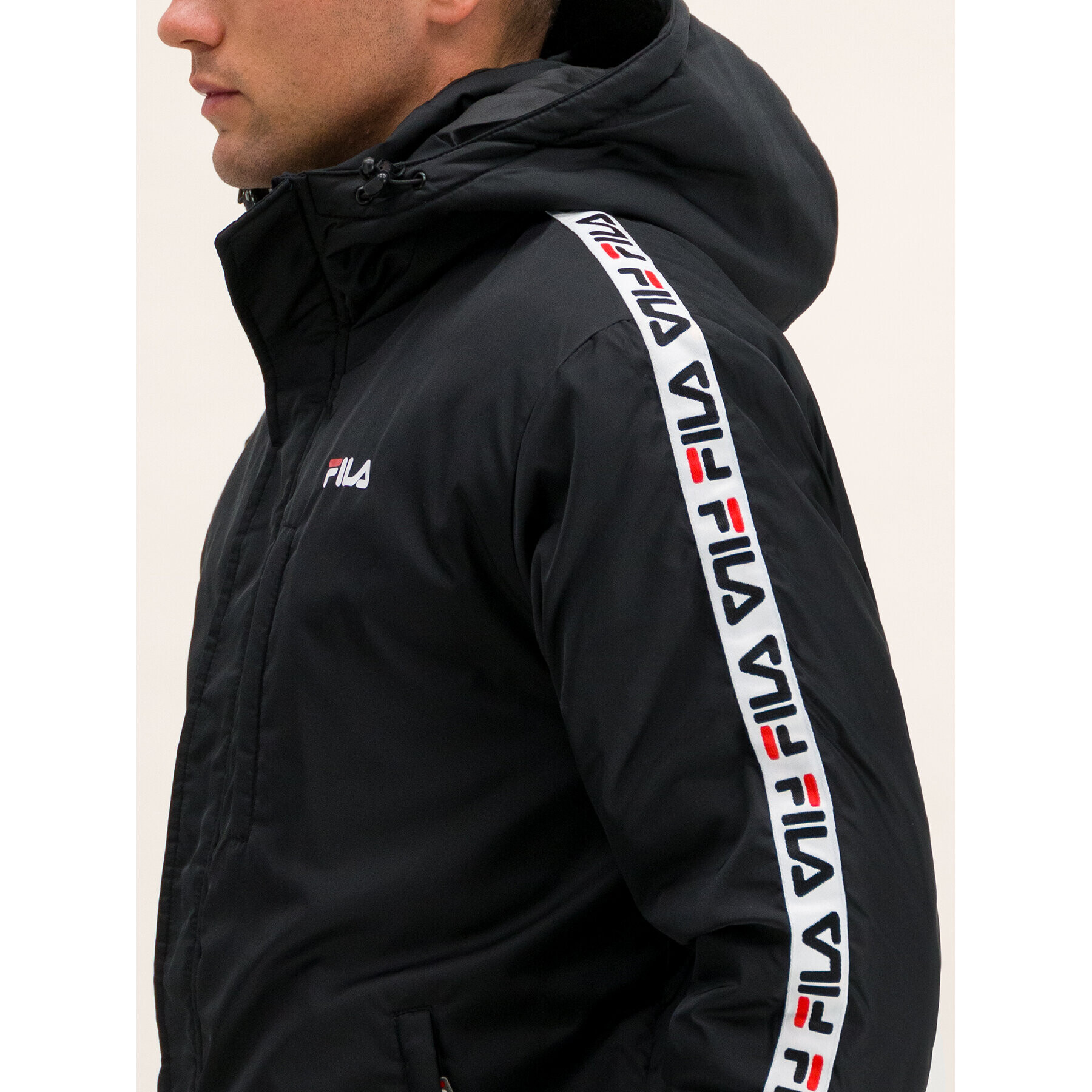 Fila Пухено яке Orlando 687235 Черен Regular Fit - Pepit.bg