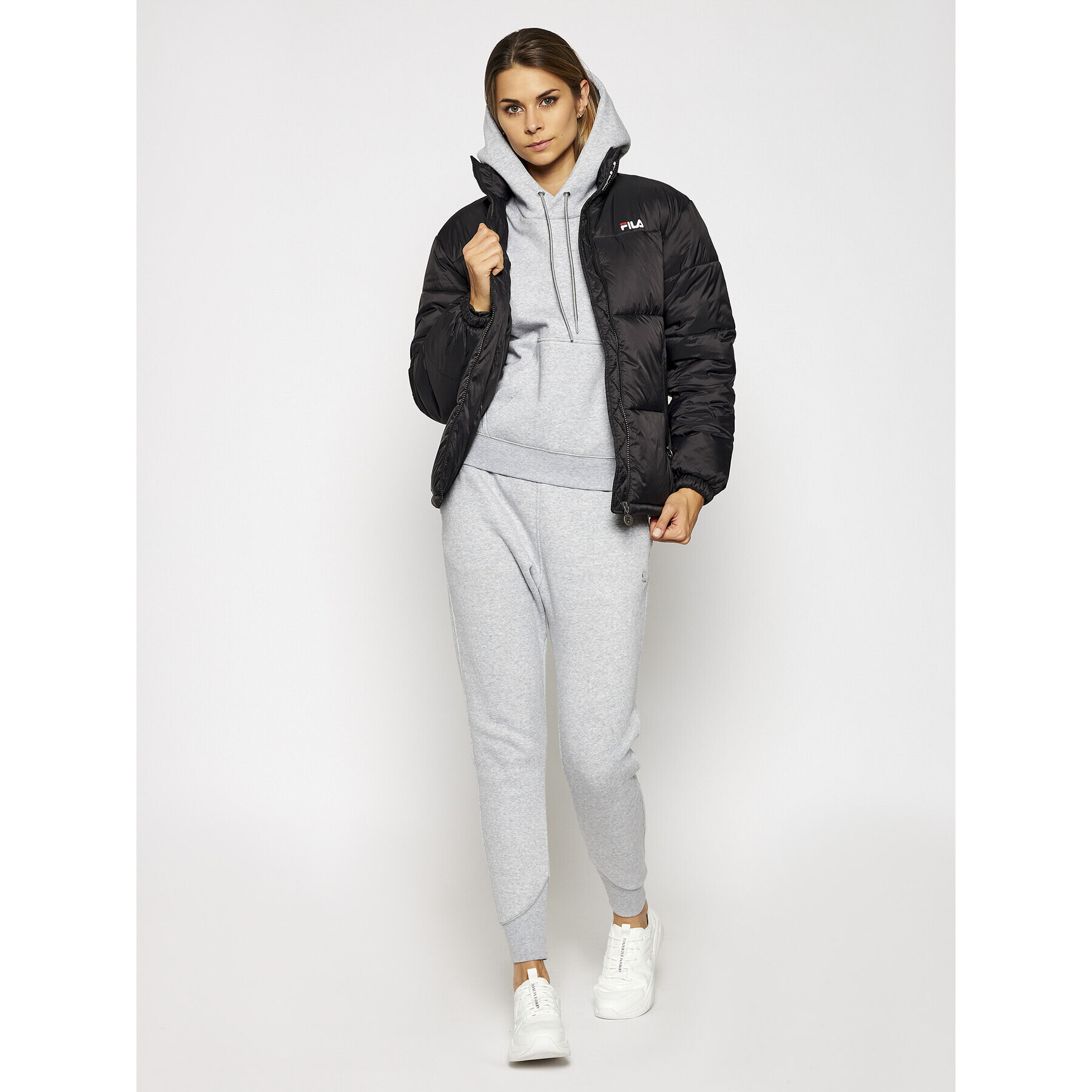 Fila Пухено яке Susi 688379 Черен Regular Fit - Pepit.bg