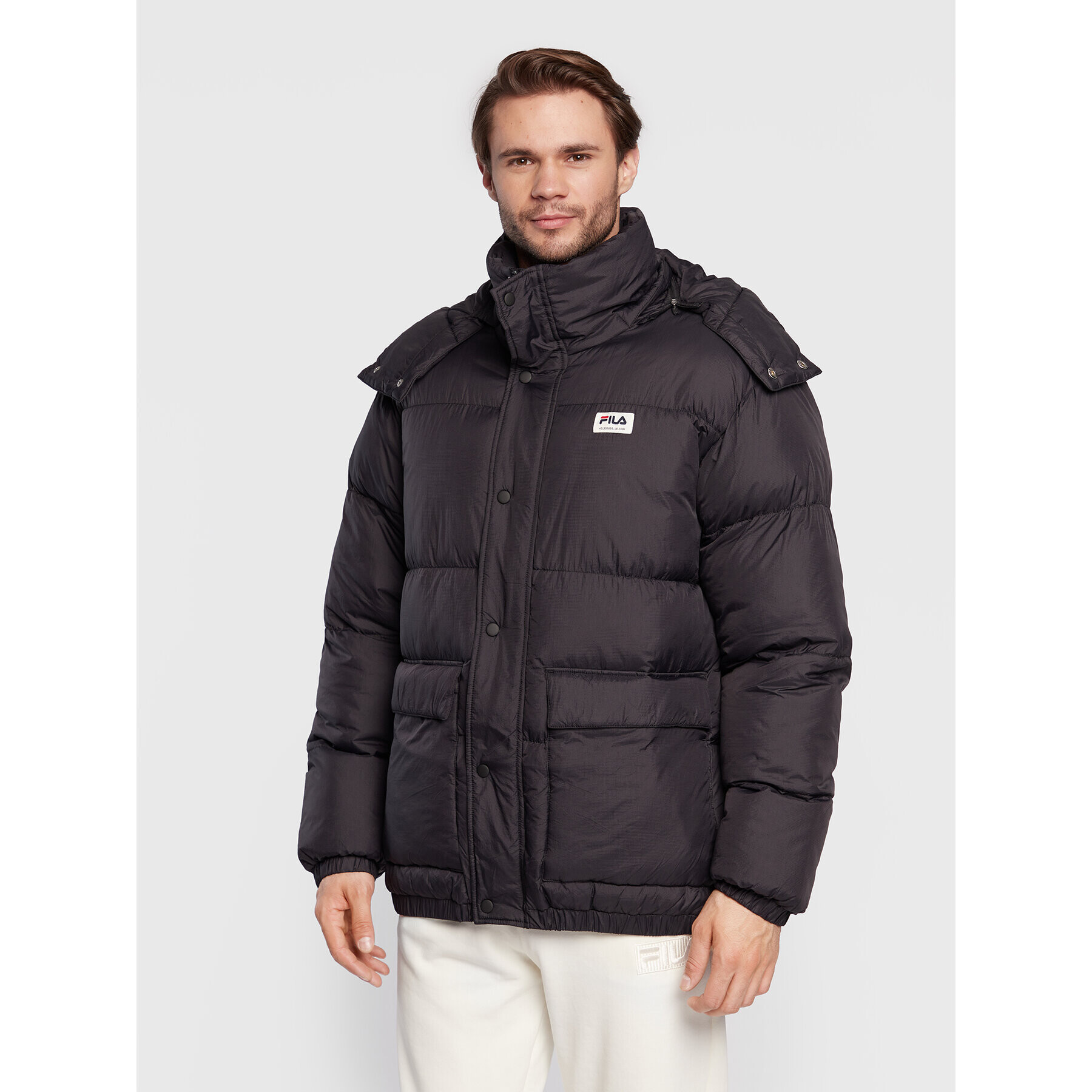 Fila Пухено яке Tirebolu FAM0143 Черен Oversize - Pepit.bg