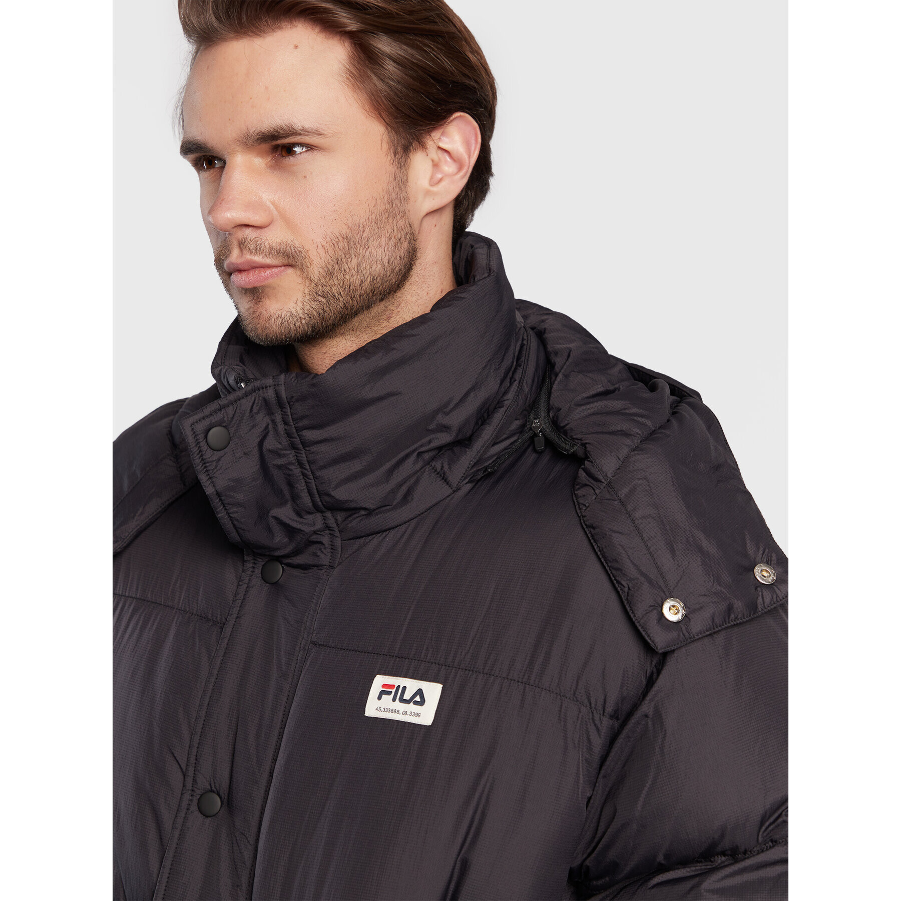 Fila Пухено яке Tirebolu FAM0143 Черен Oversize - Pepit.bg