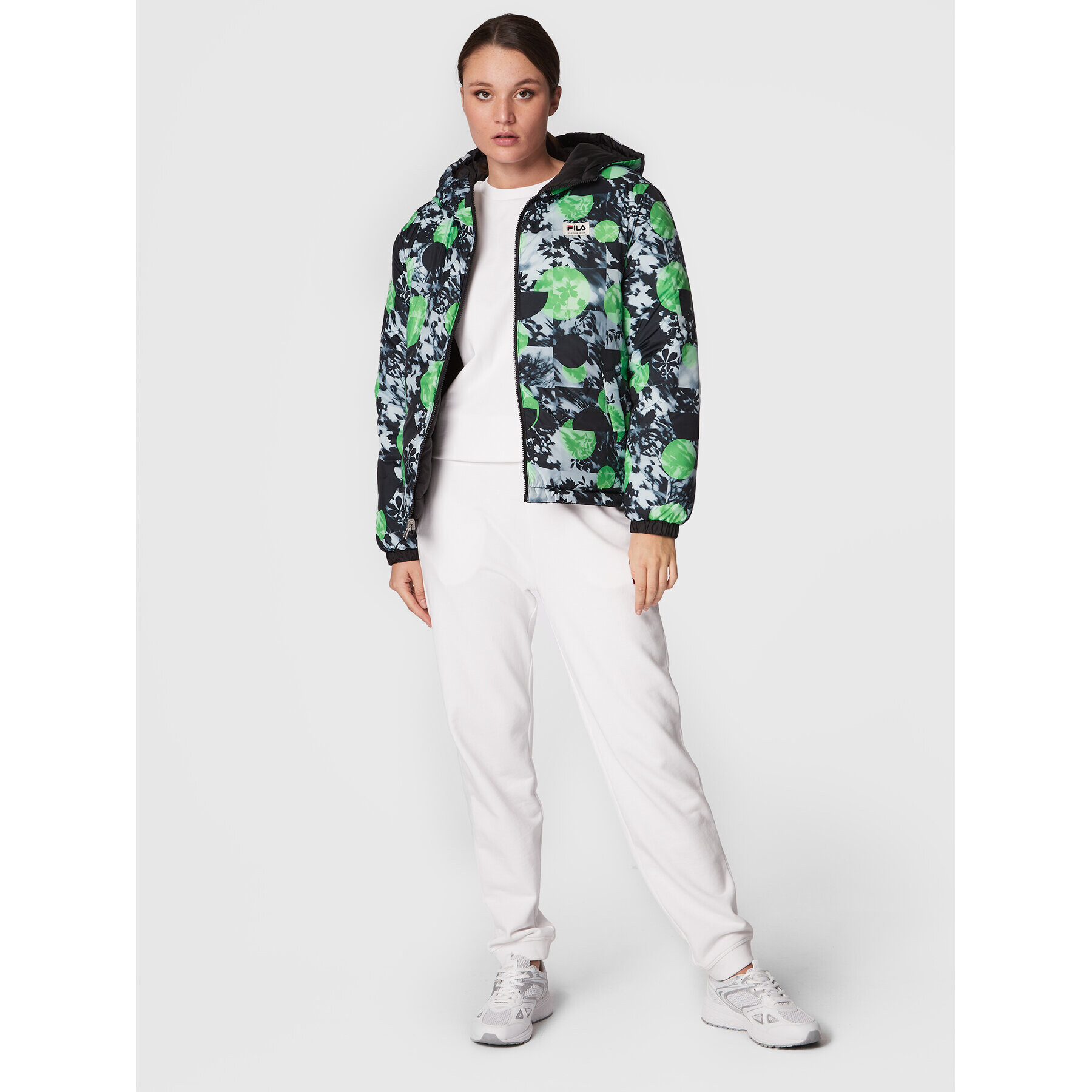 Fila Пухено яке Titisee FAW0243 Черен Oversize - Pepit.bg
