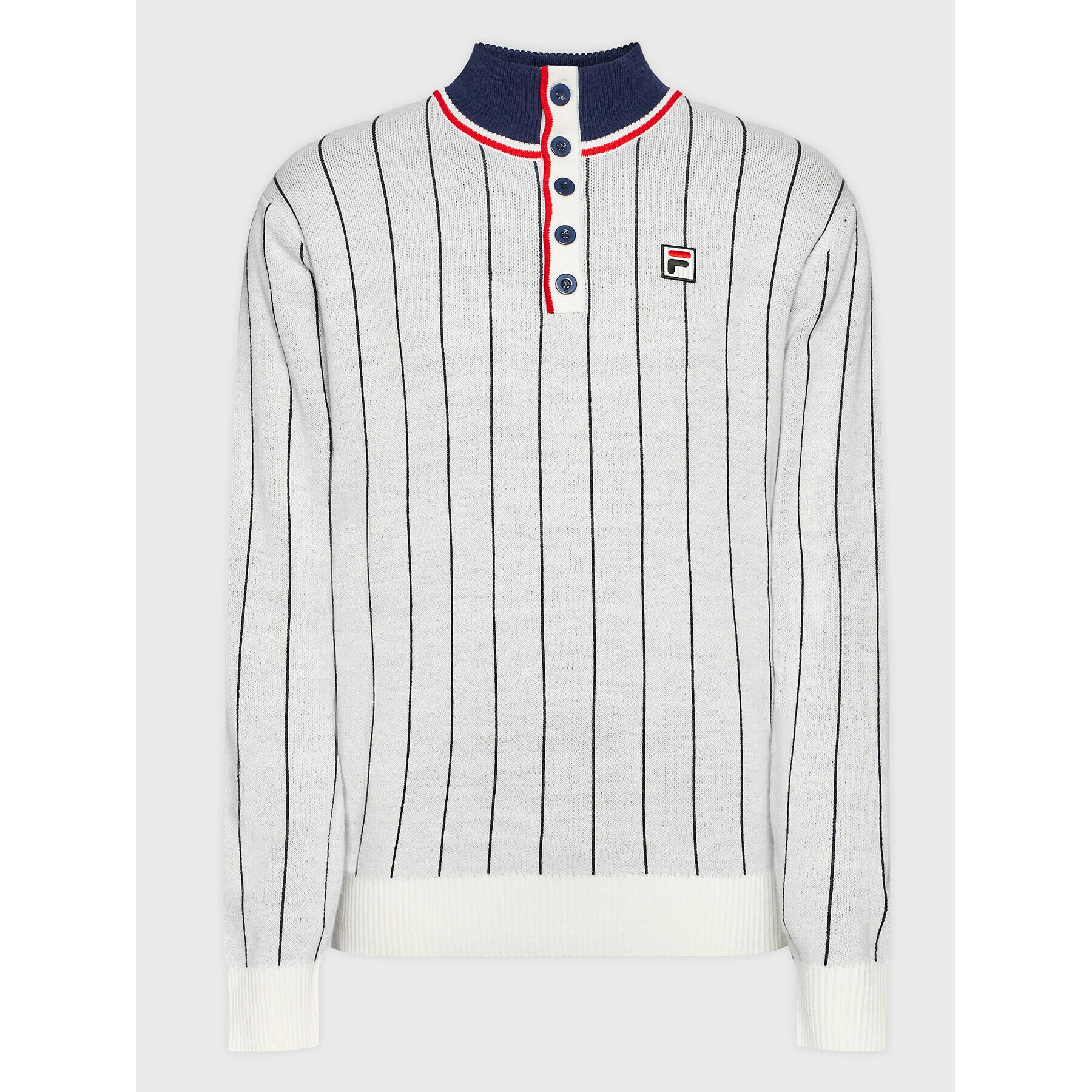 Fila Пуловер Zanjan FAM0171 Бял Regular Fit - Pepit.bg