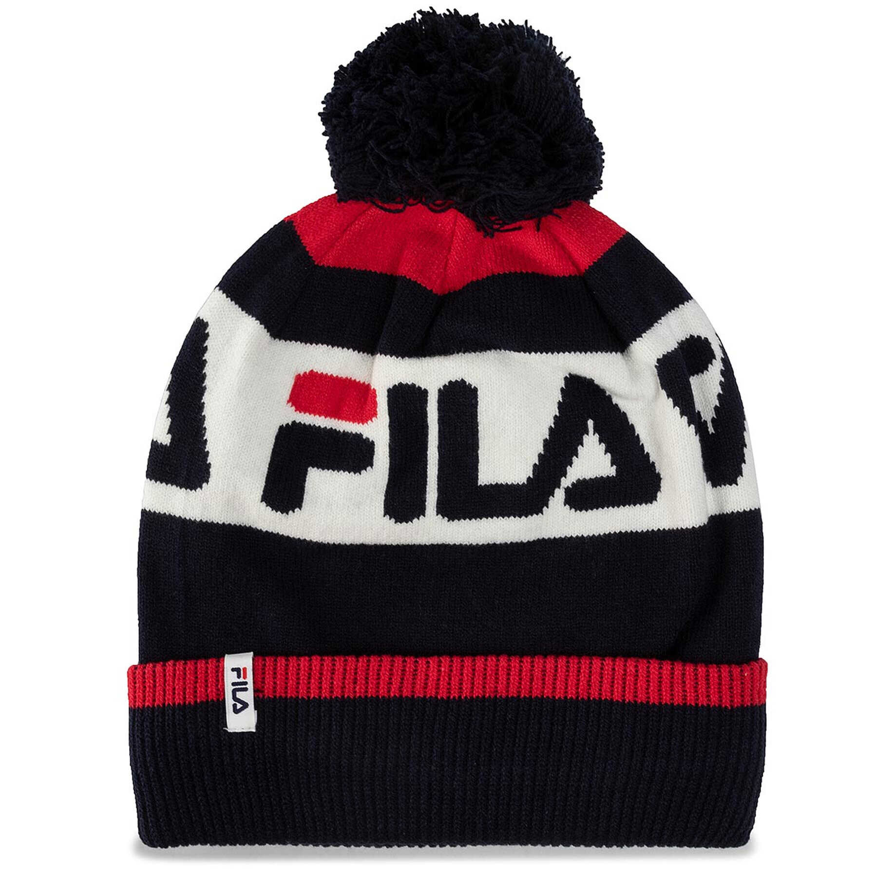 Fila Шапка Intarsia Knitted Beanie 686036 Тъмносин - Pepit.bg