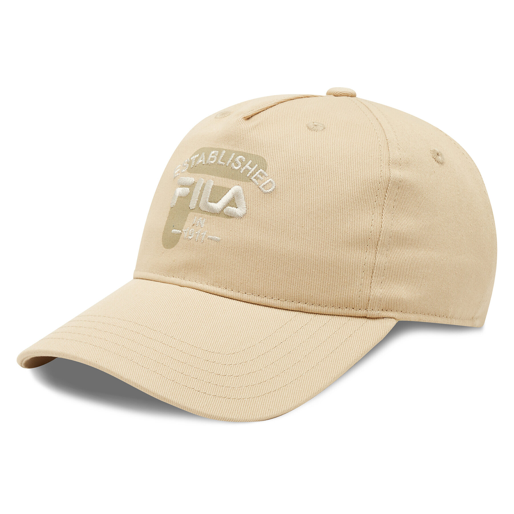 Fila Шапка с козирка Barnaul 5 Panel Cap With Elevated Basic Logo FCU0086 Бежов - Pepit.bg