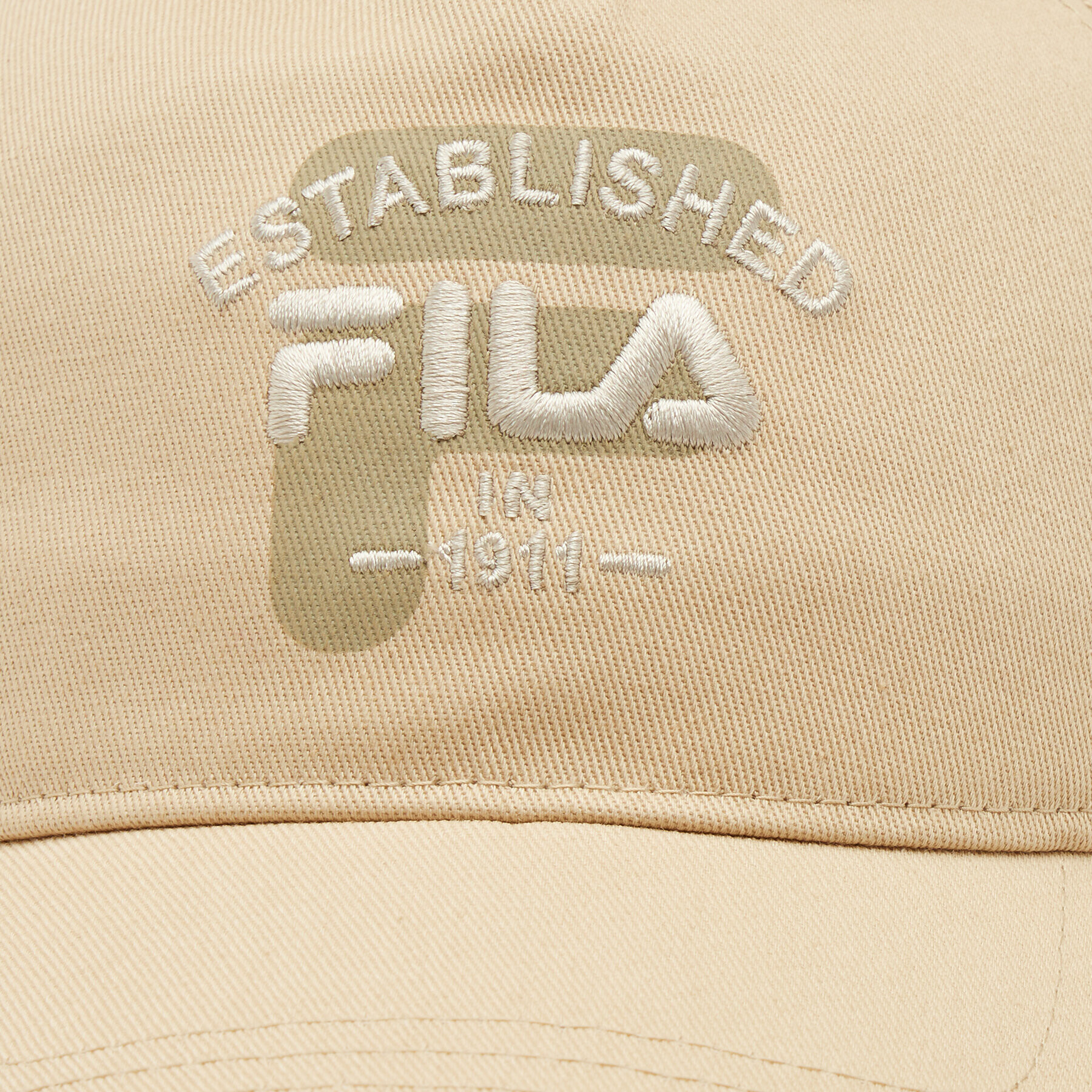 Fila Шапка с козирка Barnaul 5 Panel Cap With Elevated Basic Logo FCU0086 Бежов - Pepit.bg