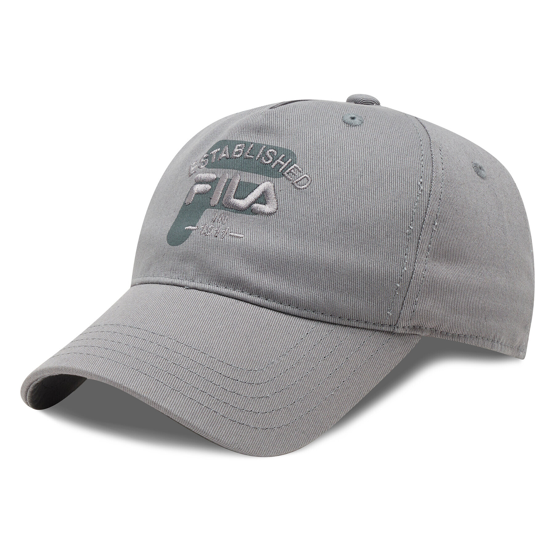 Fila Шапка с козирка Barnaul 5 Panel Cap With Elevated Basic Logo FCU0086 Сив - Pepit.bg