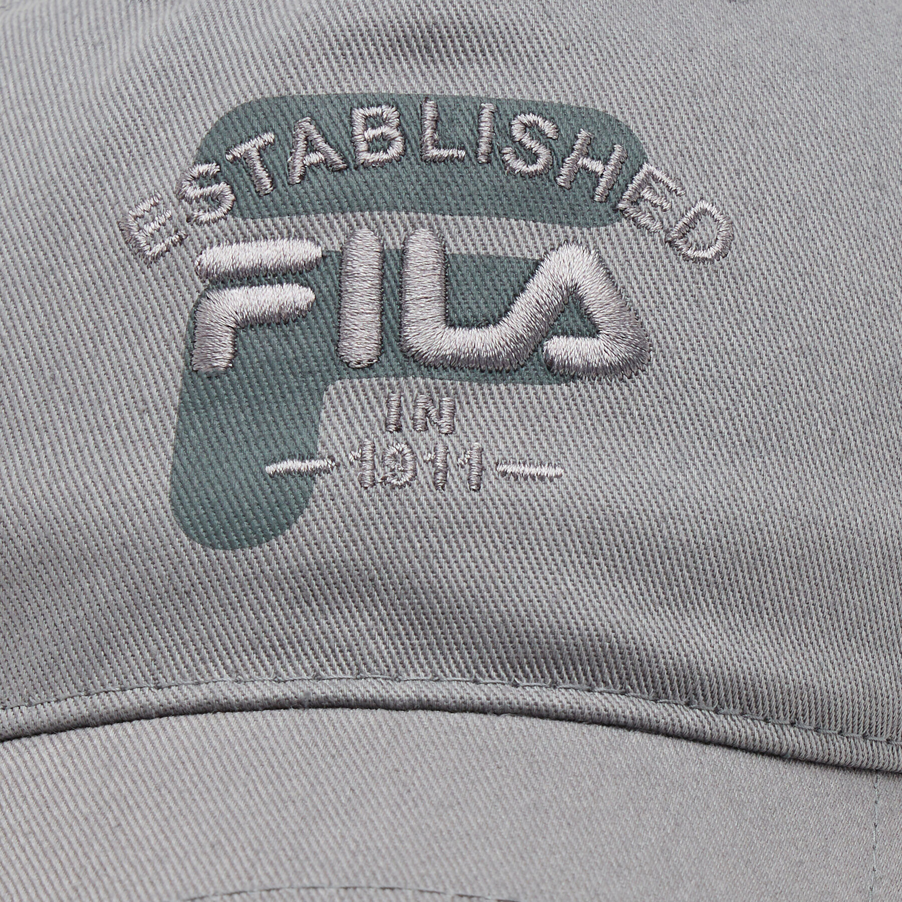 Fila Шапка с козирка Barnaul 5 Panel Cap With Elevated Basic Logo FCU0086 Сив - Pepit.bg