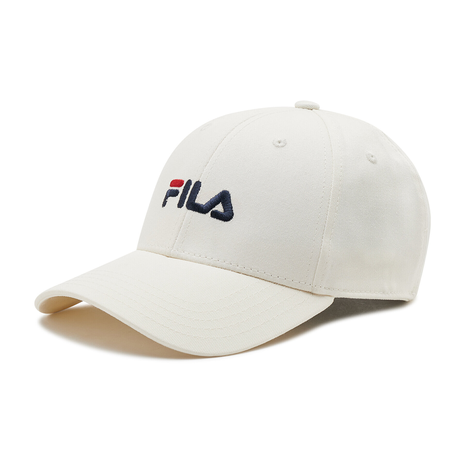 Fila Шапка с козирка Brasov 6 Panel Cap With Linear Logo Strap Back FCU0019 Бял - Pepit.bg