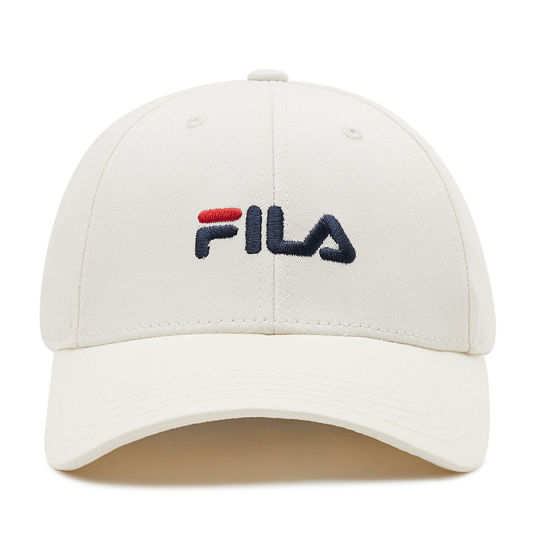 Fila Шапка с козирка Brasov 6 Panel Cap With Linear Logo Strap Back FCU0019 Бял - Pepit.bg