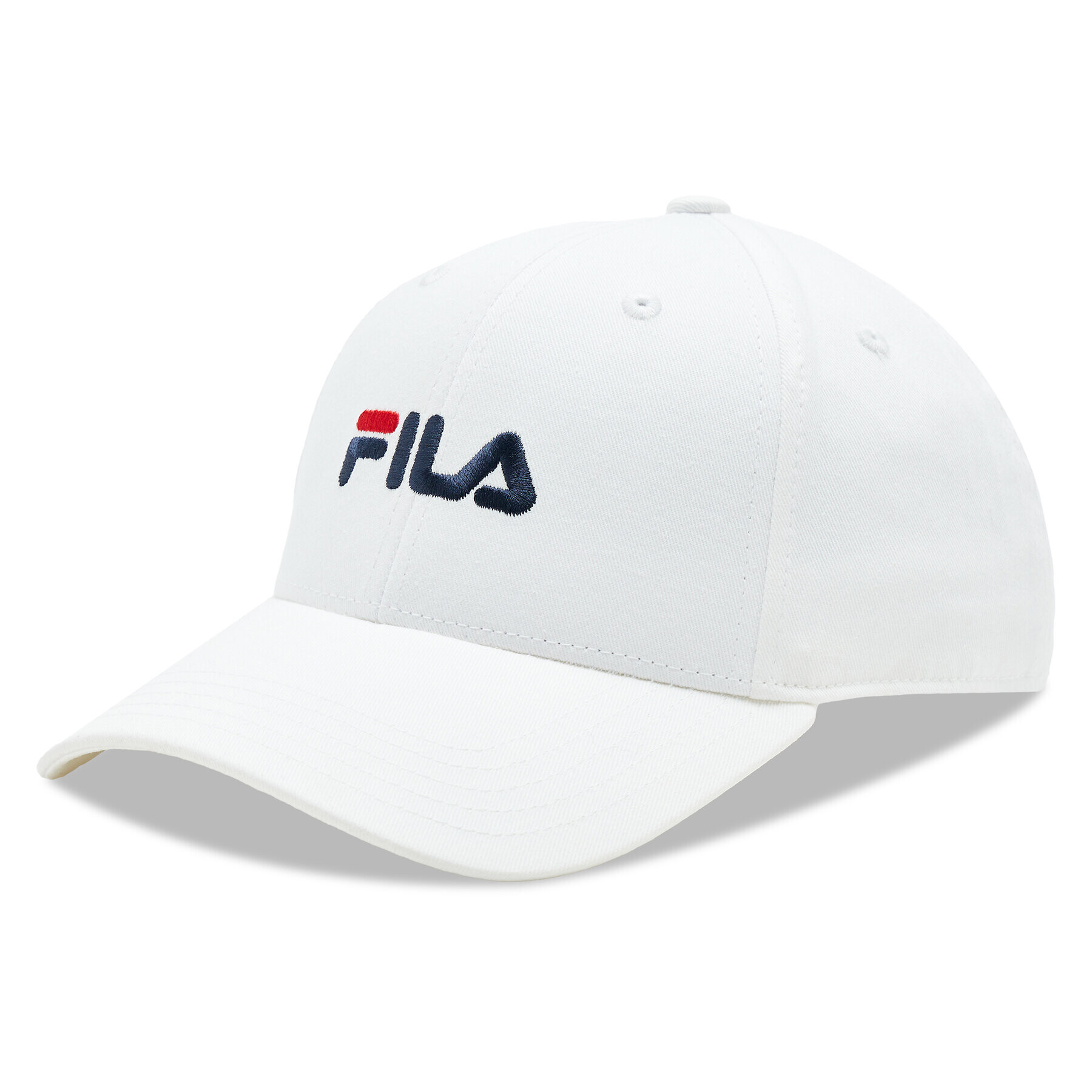 Fila Шапка с козирка Brasov 6 Panel Cap With Linear Logo - Strap Back FCU0019 Бял - Pepit.bg