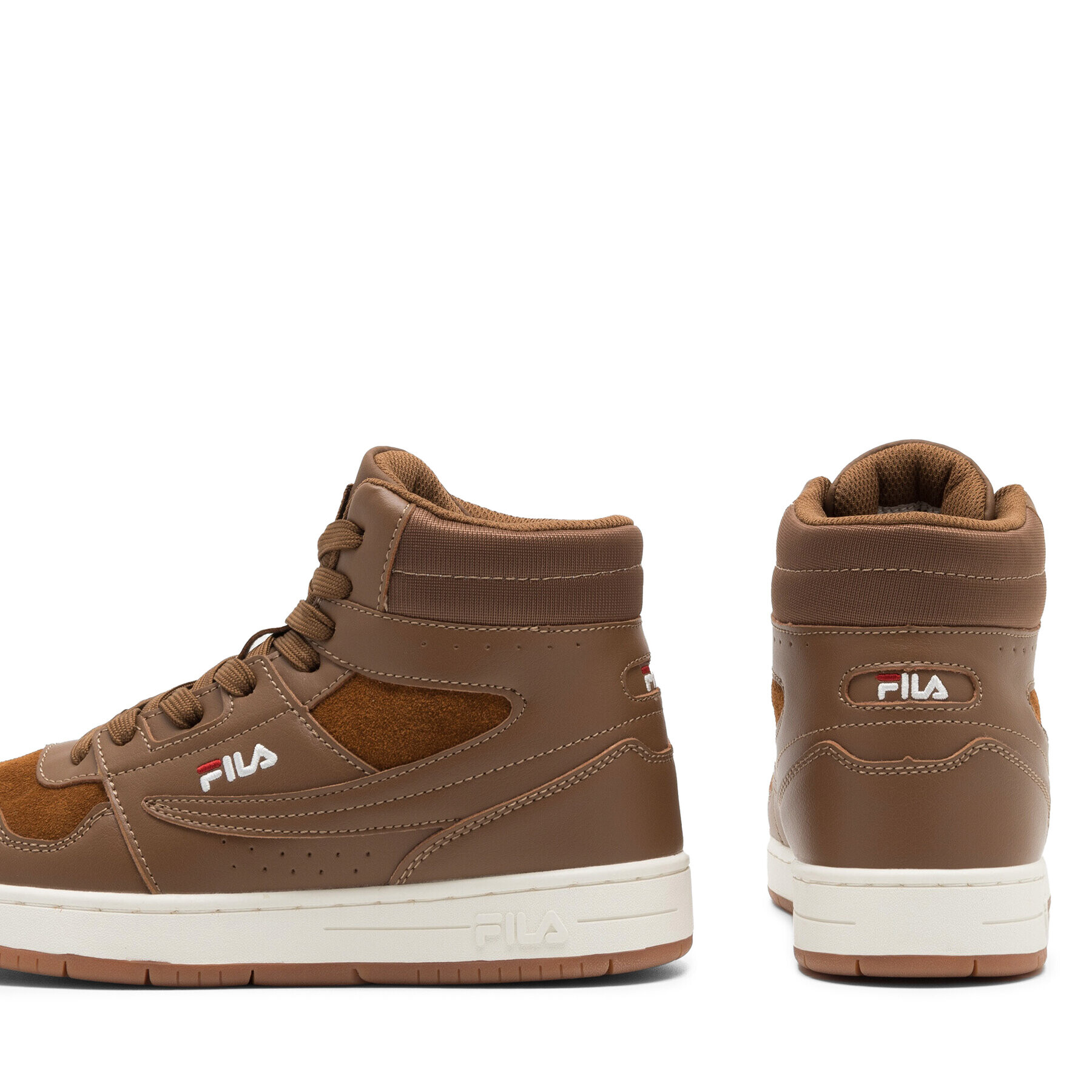 Fila Сникърси ARCADE mid teens FFT0048 70012 Кафяв - Pepit.bg