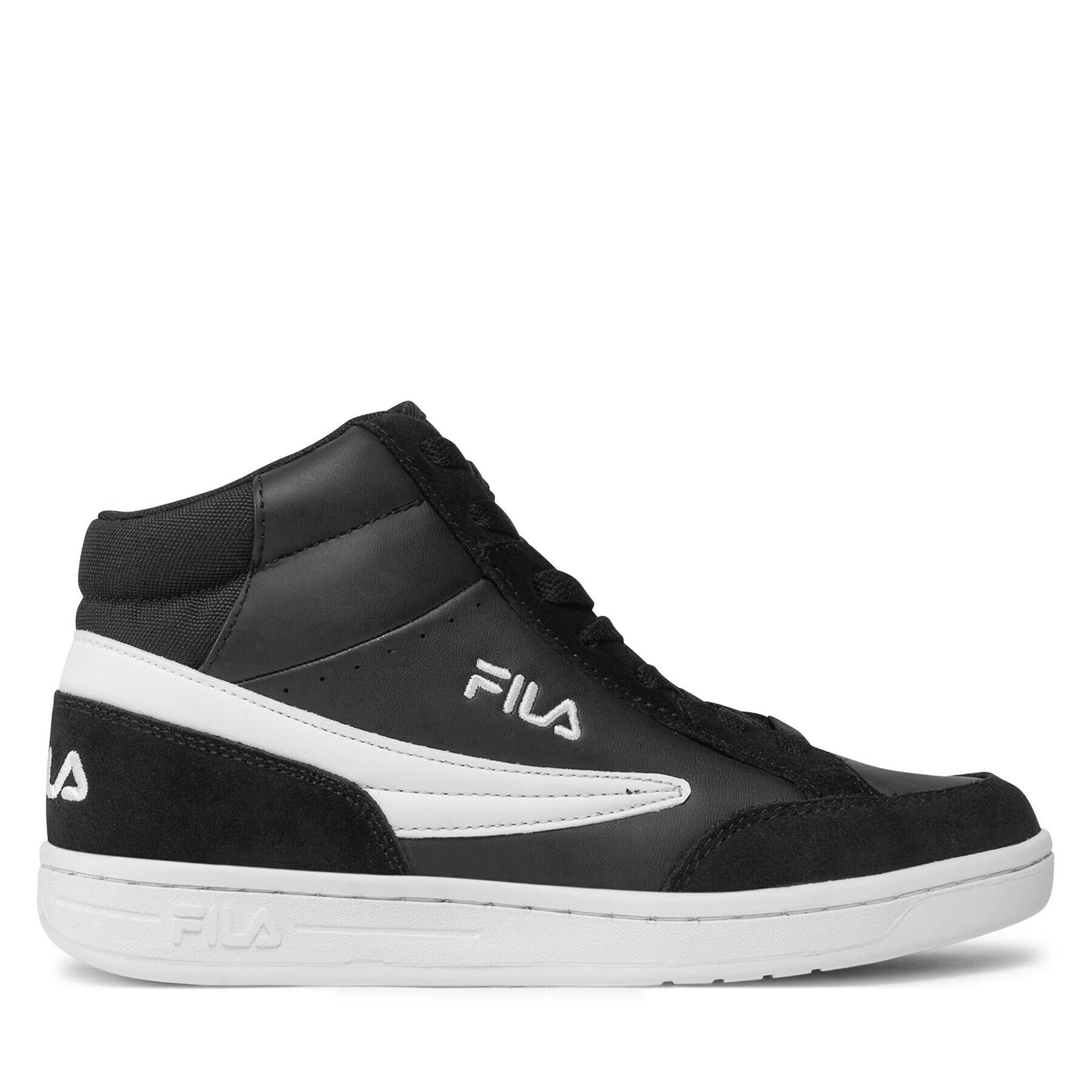 Fila Сникърси Crew Mid Teens FFT0069.80010 Черен - Pepit.bg